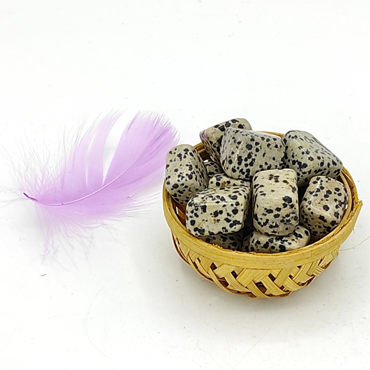 dalmatian jasper stone pebble tumble healing reiki vastu