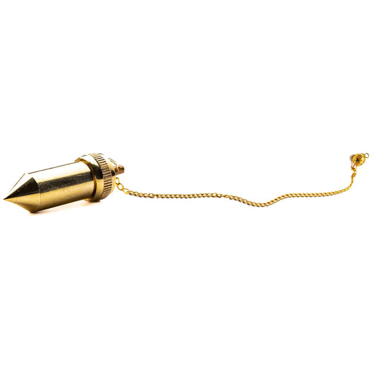 double brass dowsing pendulum