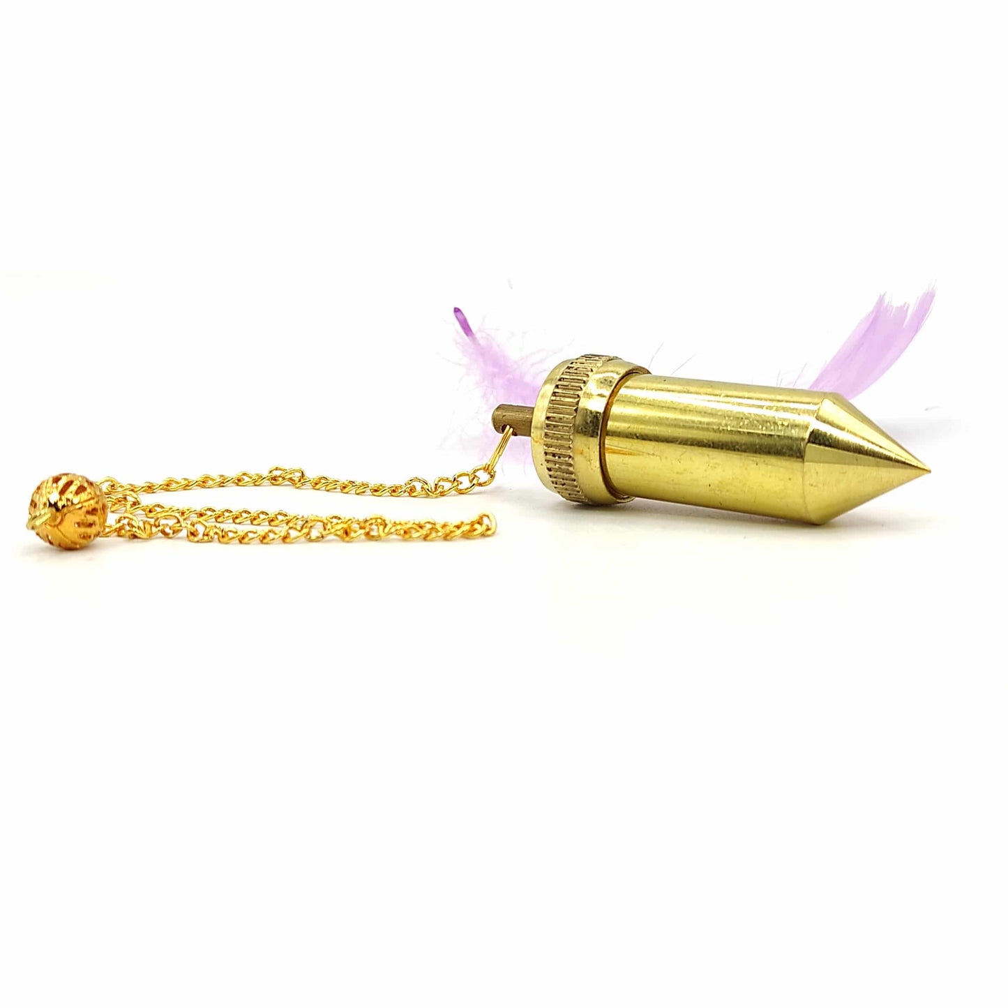 double brass dowsing pendulum