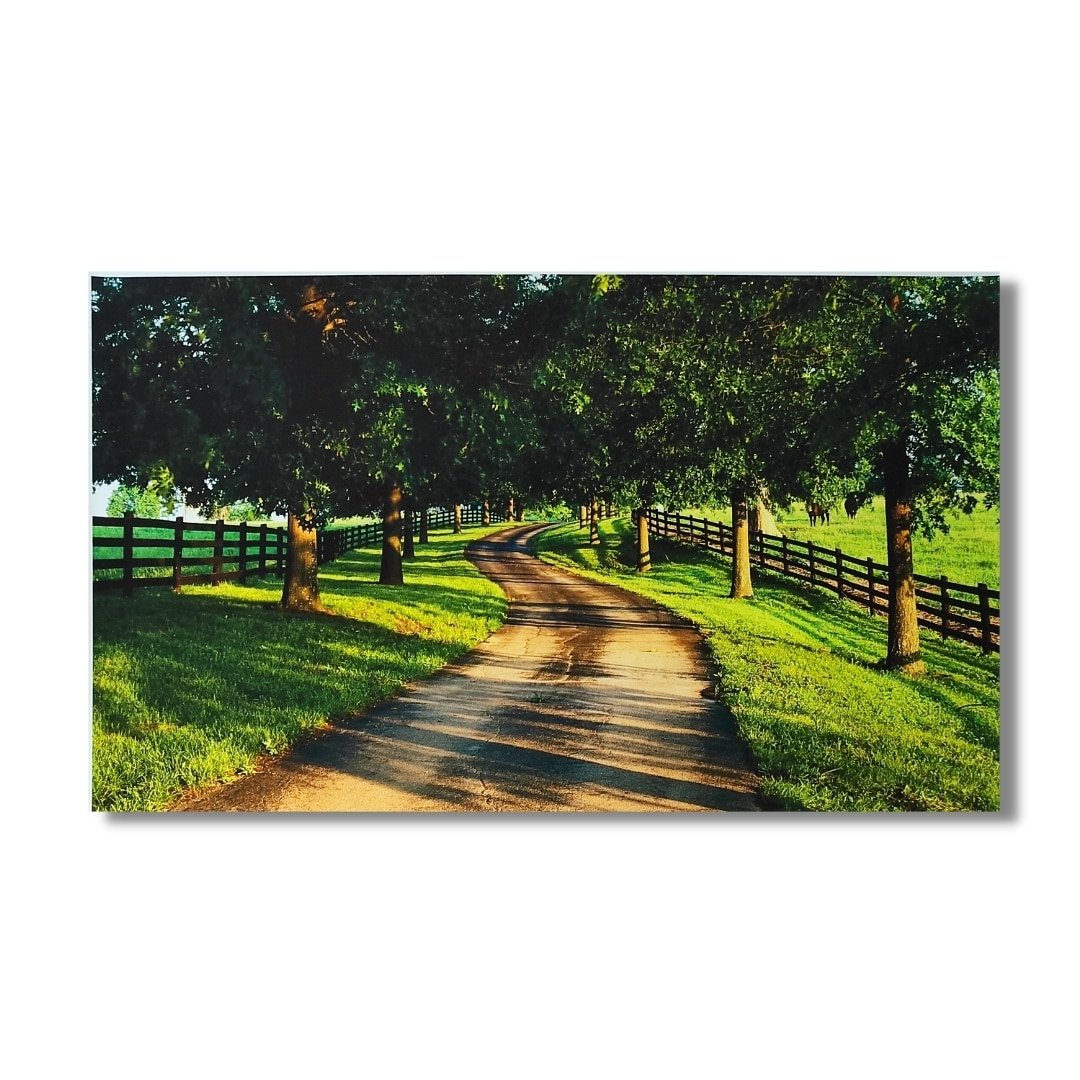 Endless Road Painting - Vastu & Feng Shui Canvas Print for Harmonious Home Décor - plusvalueindia