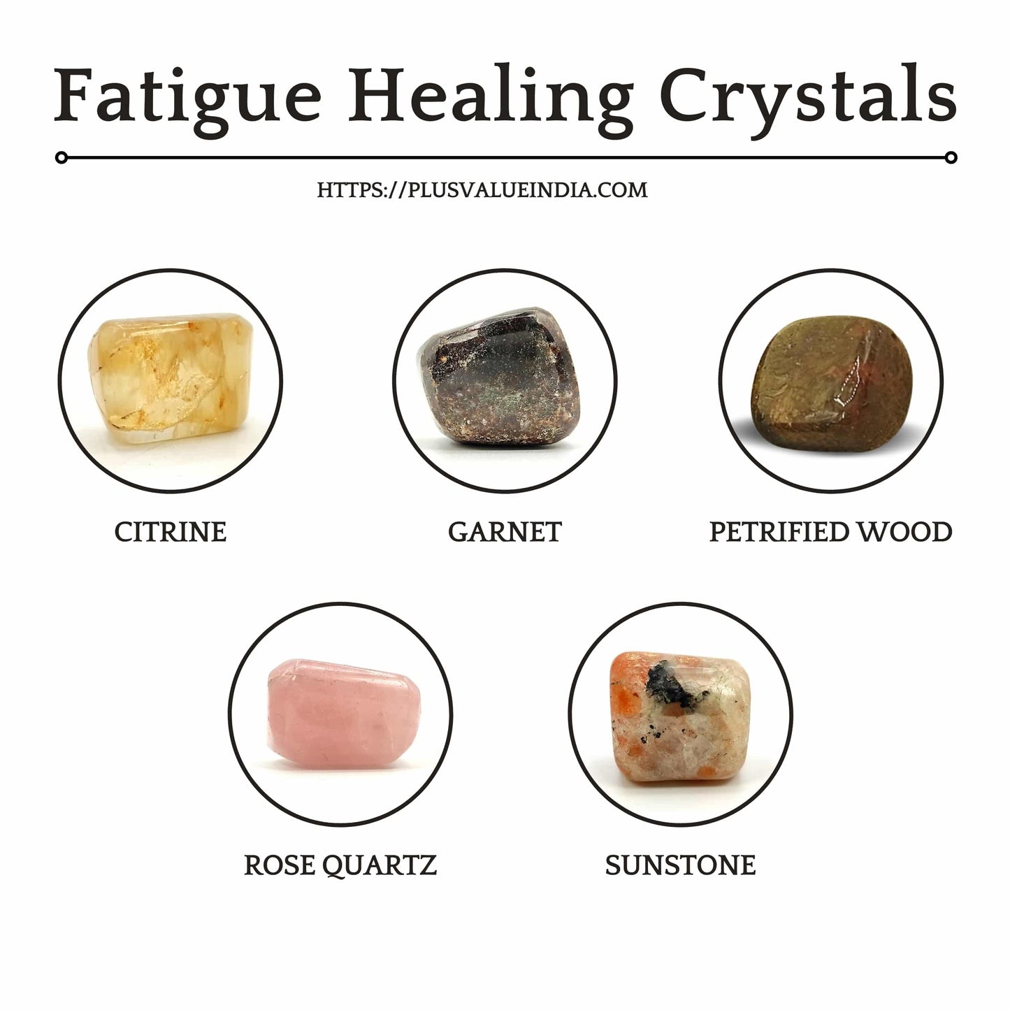 Fatigue Pocket Healing Crystal Bag