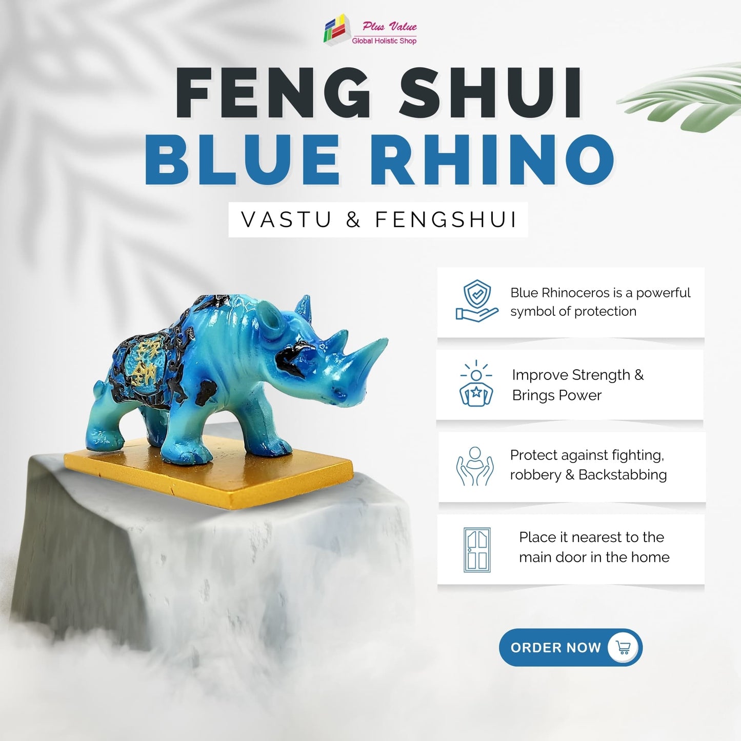 feng shui blue rhino