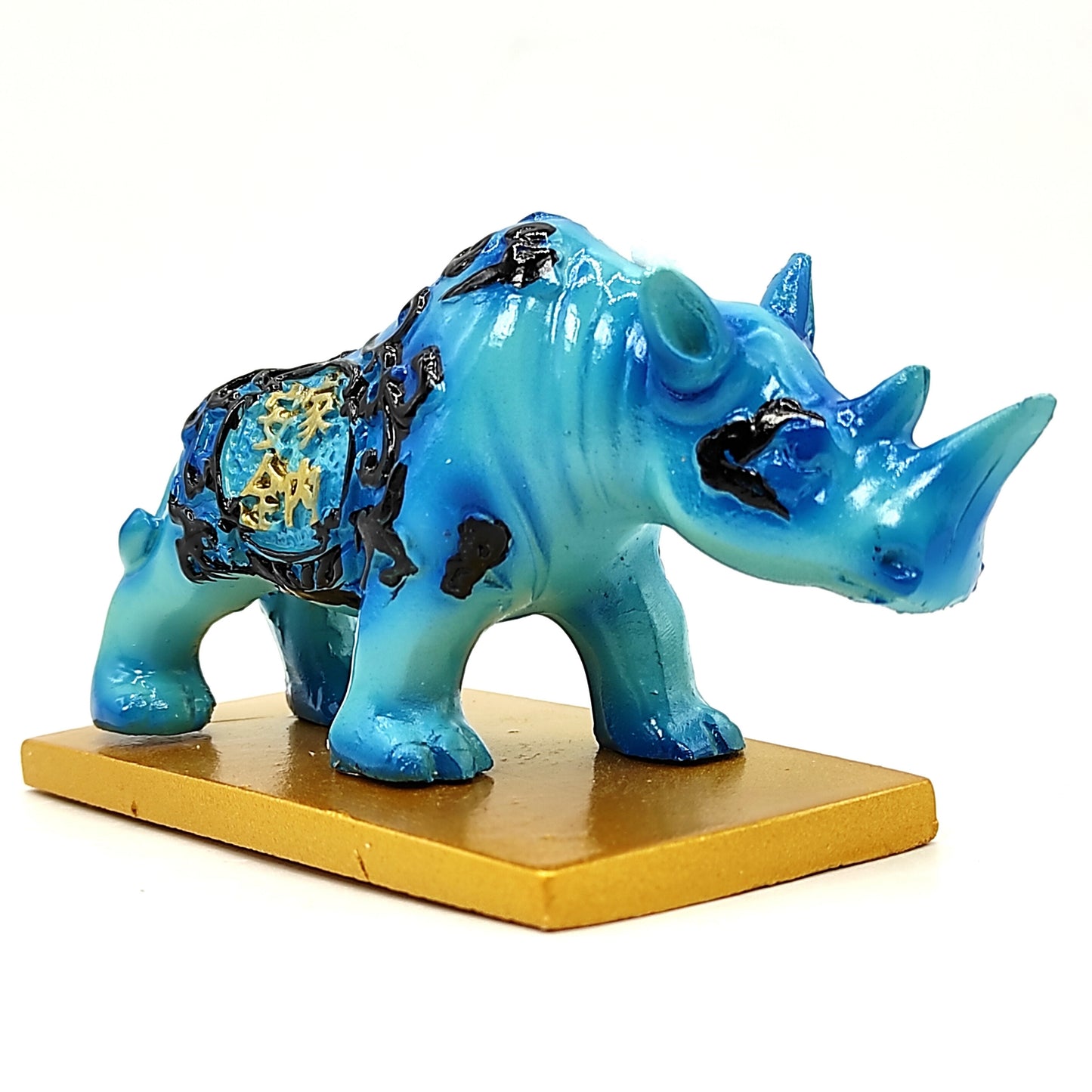 feng shui blue rhino statue fengshui product remedy