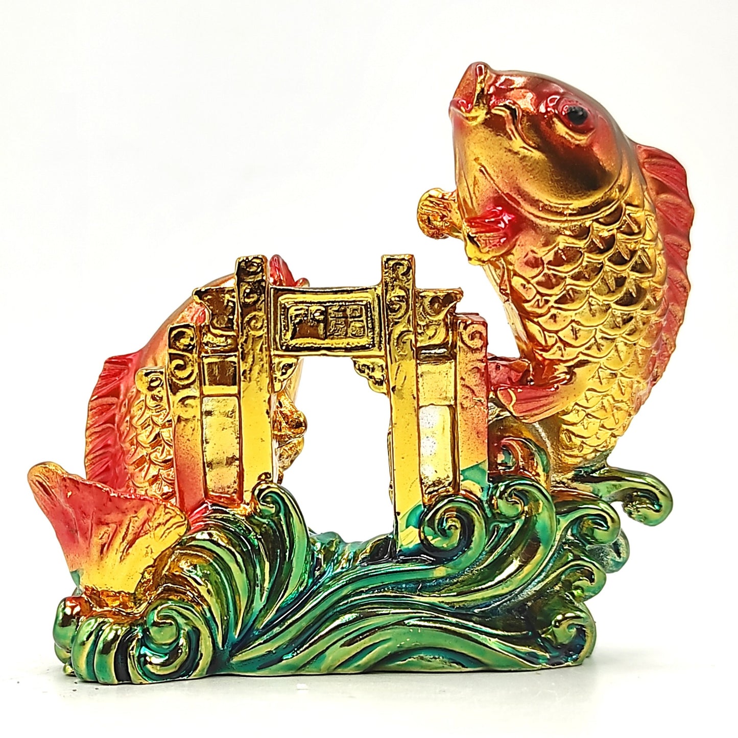 feng shui twin fish double fish statue