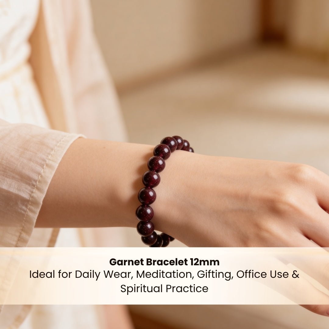 Garnet Bracelet for Energizing & Regenerating - plusvalueindia