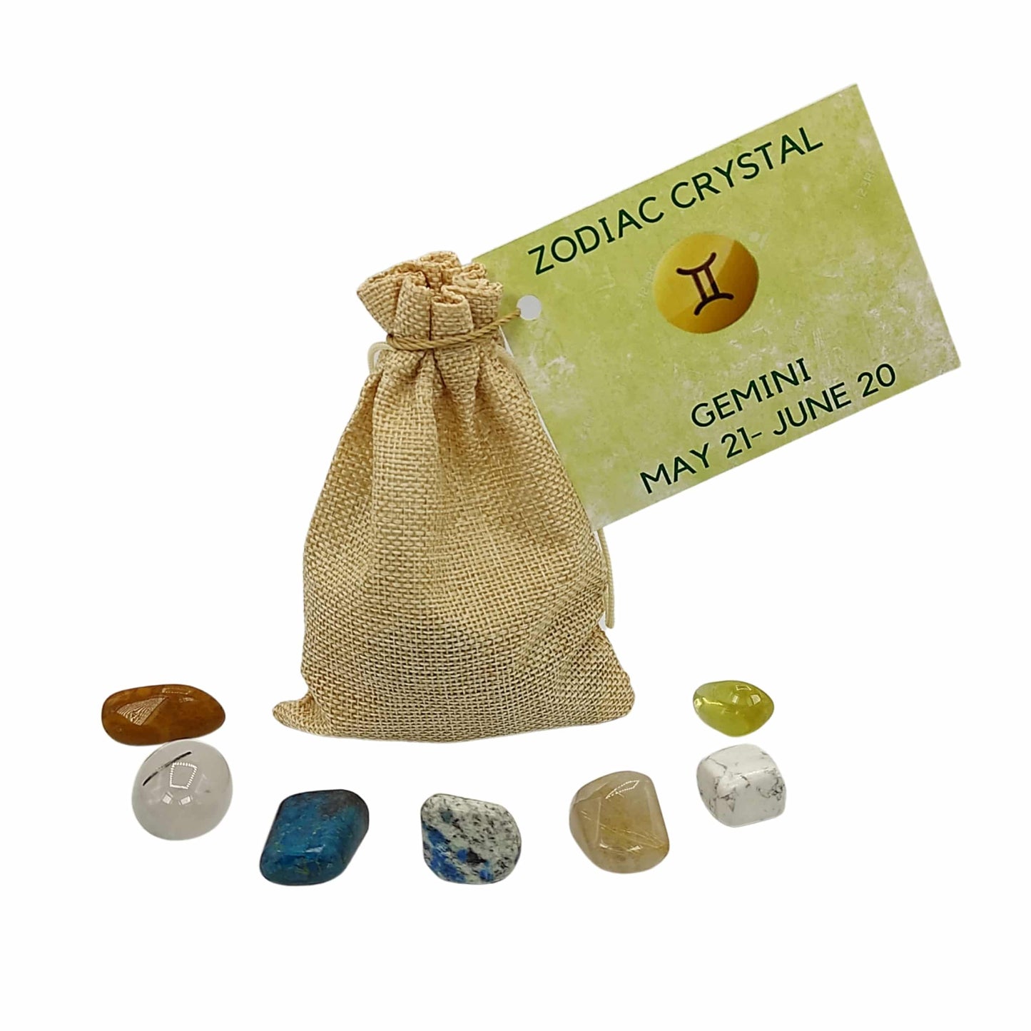 gemini zodiac crystal bag