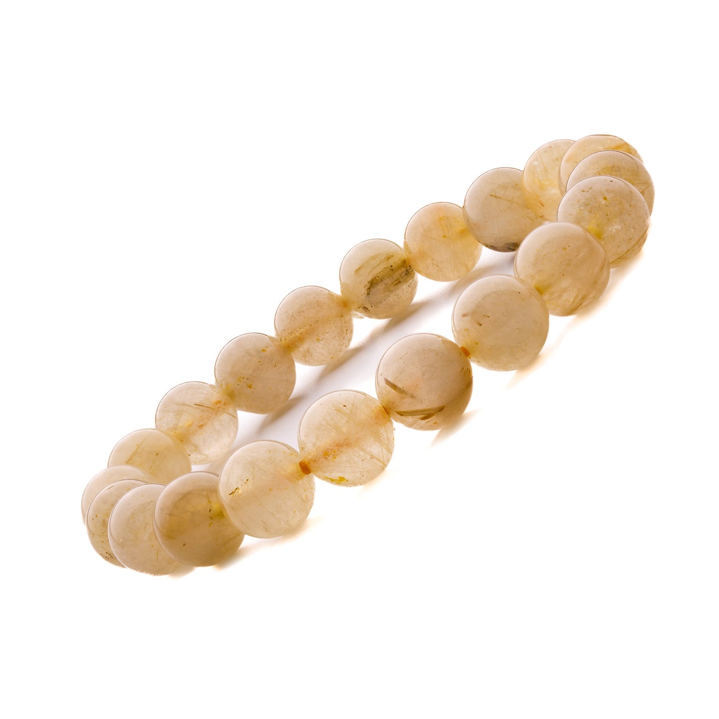 golden rutile quartz bracelet 10mm