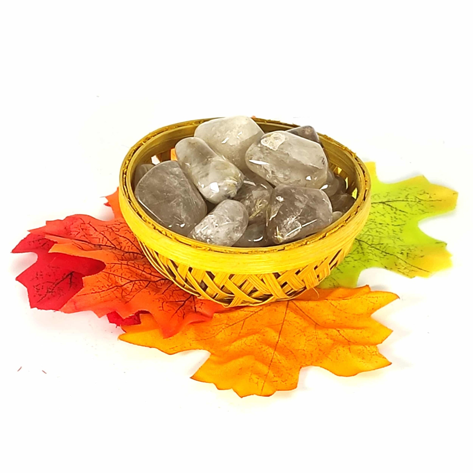 Golden Rutile Tumbled Pebbles Stone 200grams