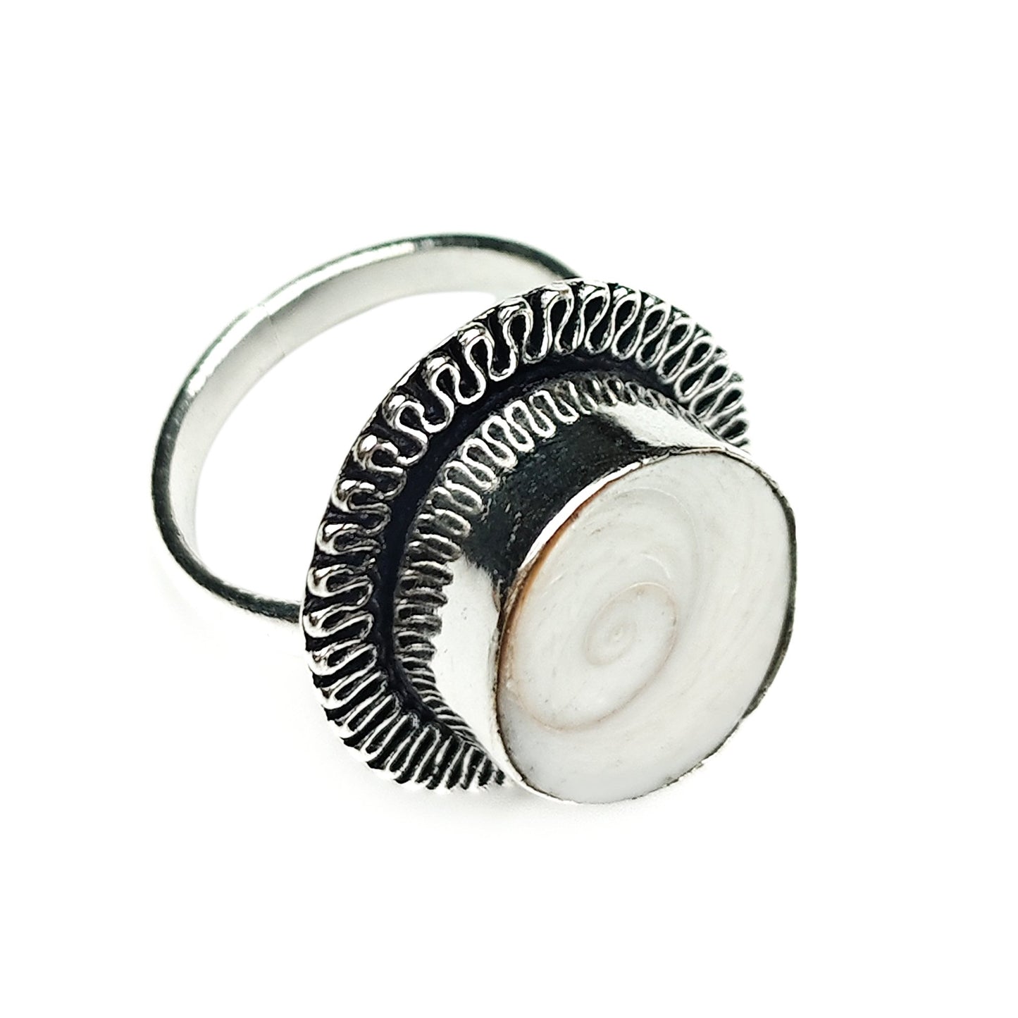 Gomti Chakra Ring - Stone for Good Luck, Prosperity and Good Health