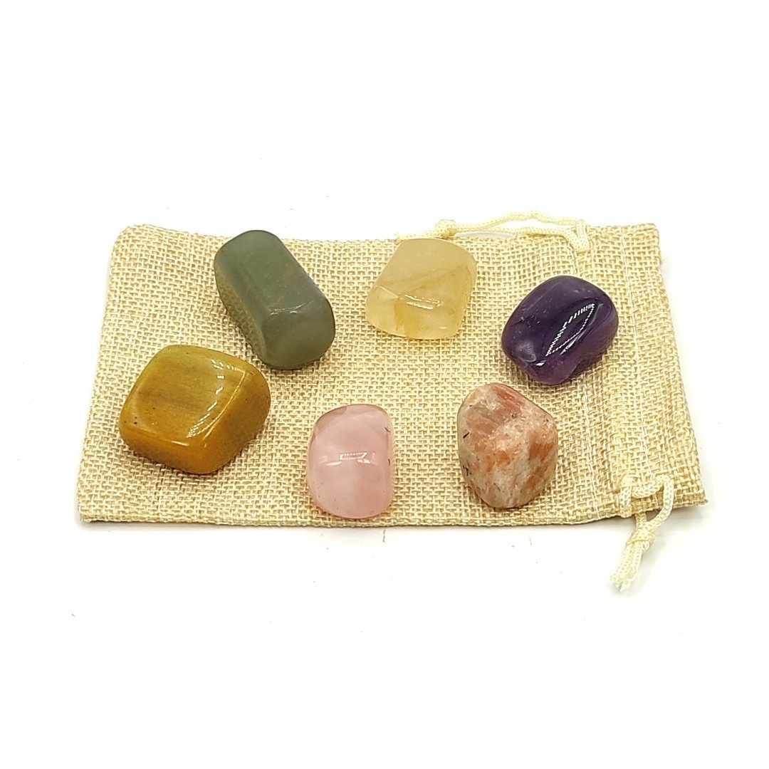 Gratitude Pocket Crystal Bag - plusvalueindia