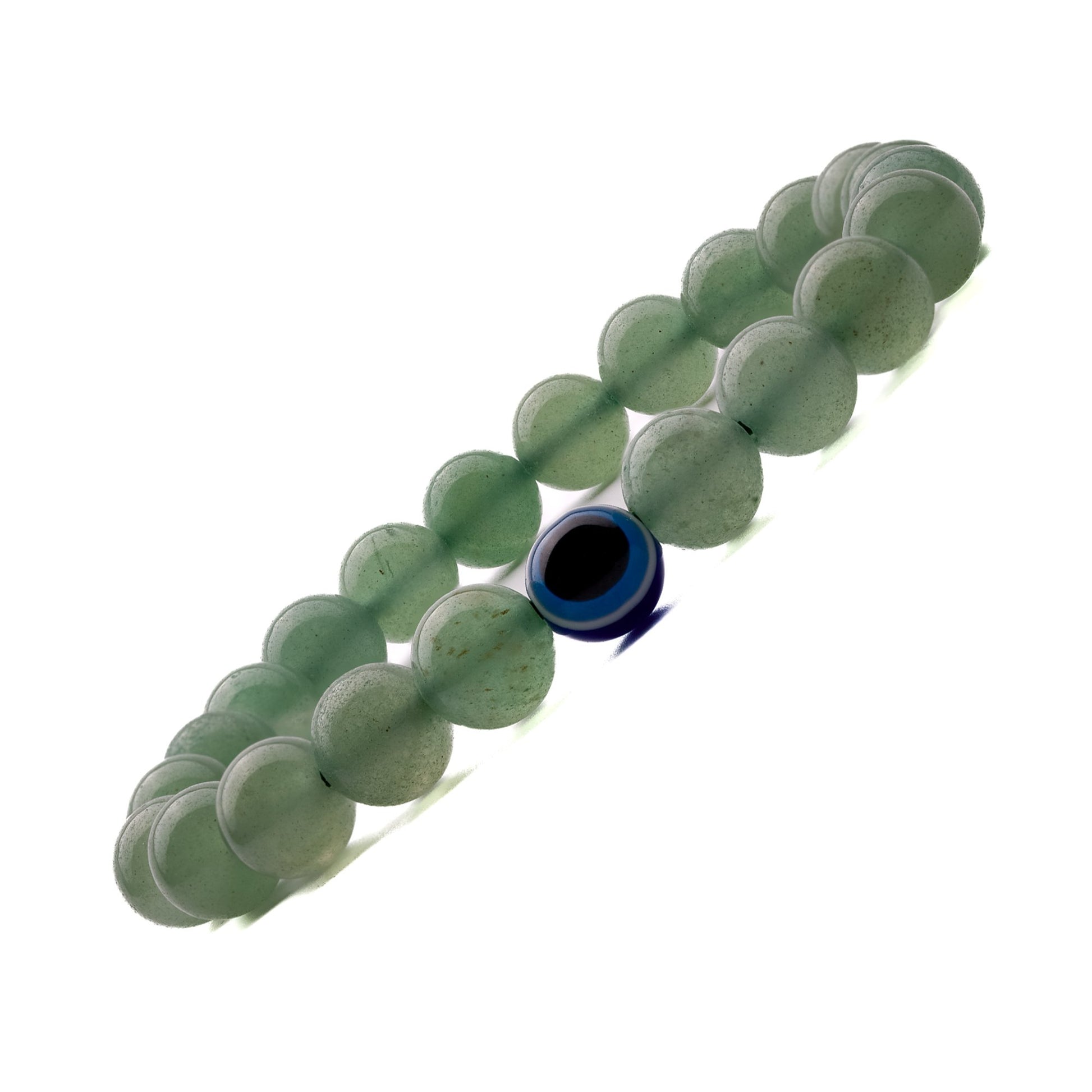 green aventurine evil eye bracelet 8mm