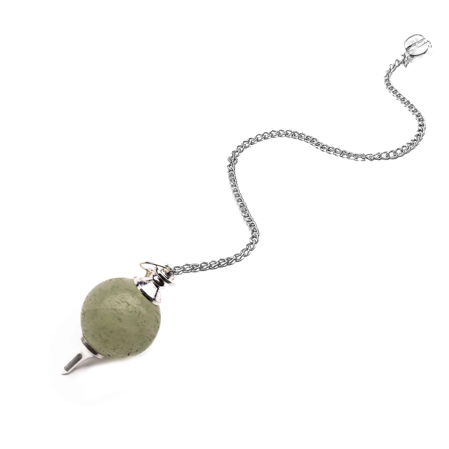 green aventurine ball dowsing pendulum reiki