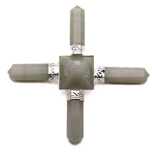 green aventurine crystal pyramid energy generator