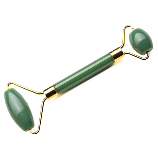 green aventurine facial massage roller