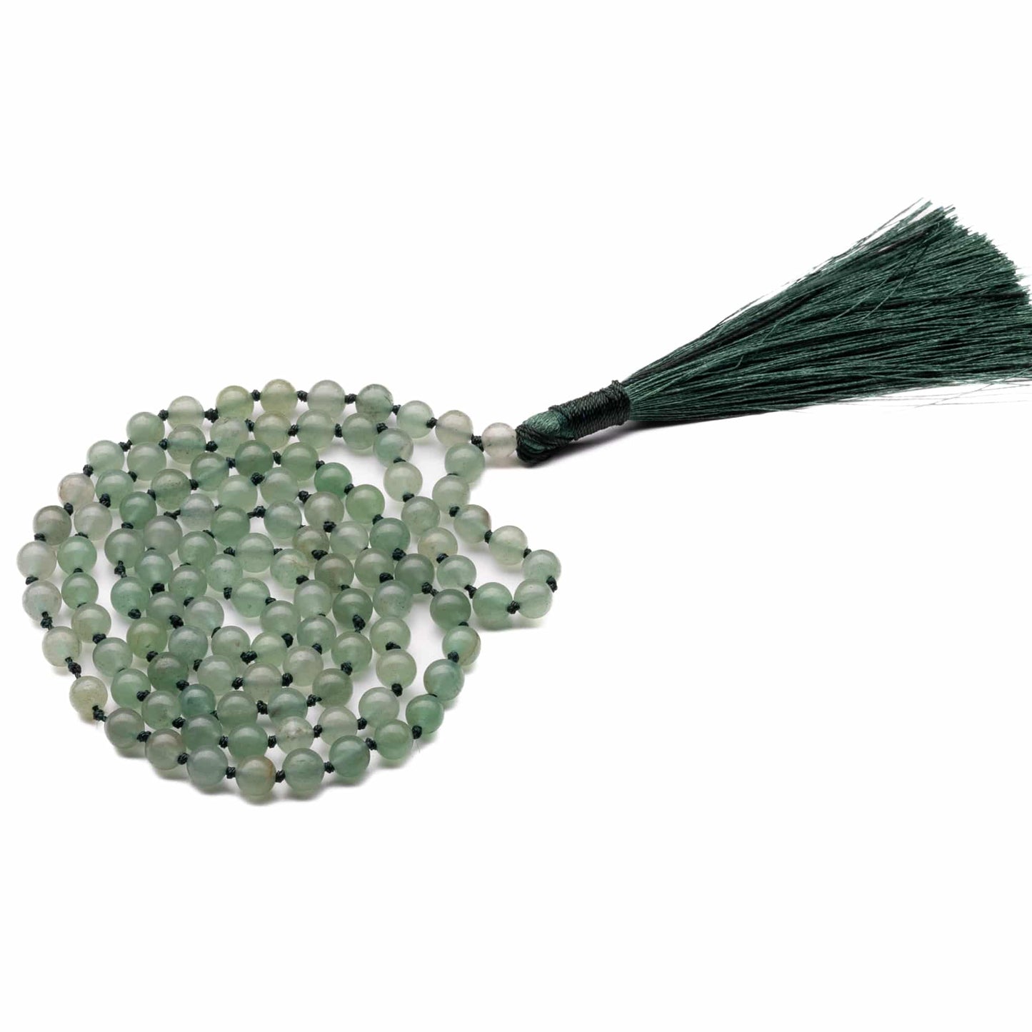 green aventurine necklace mala 6mm