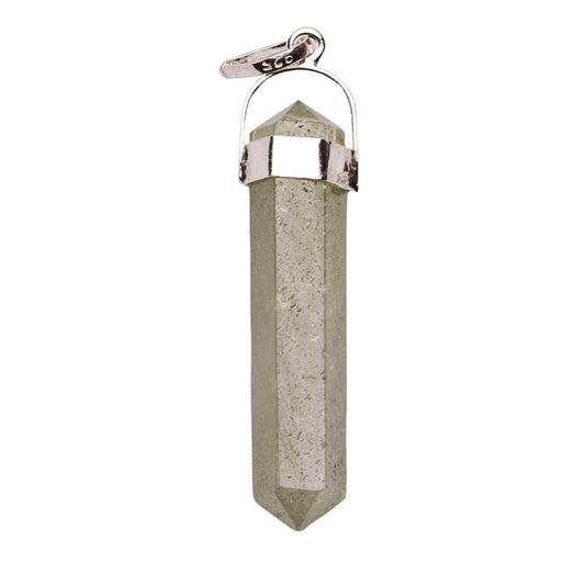 green aventurine pencil shape pendant