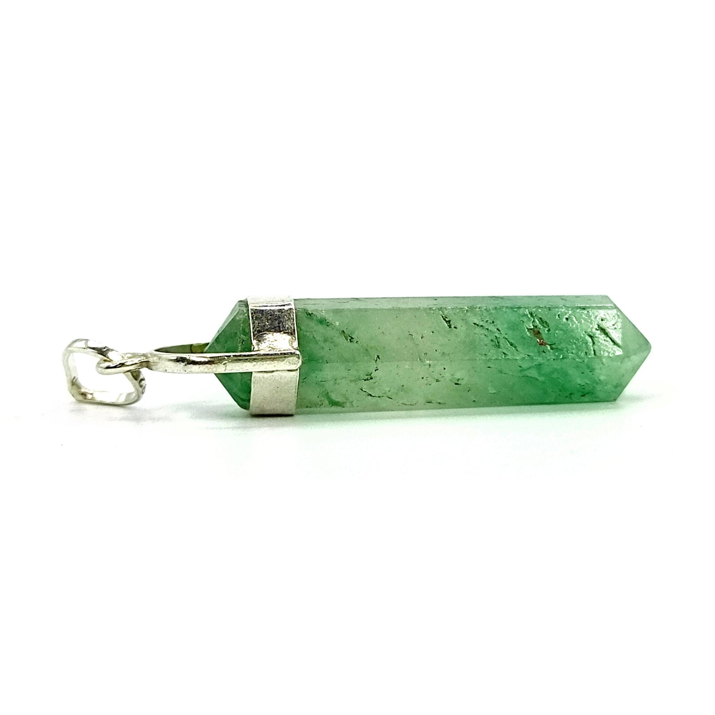 green aventurine pencil shape pendant reiki healing