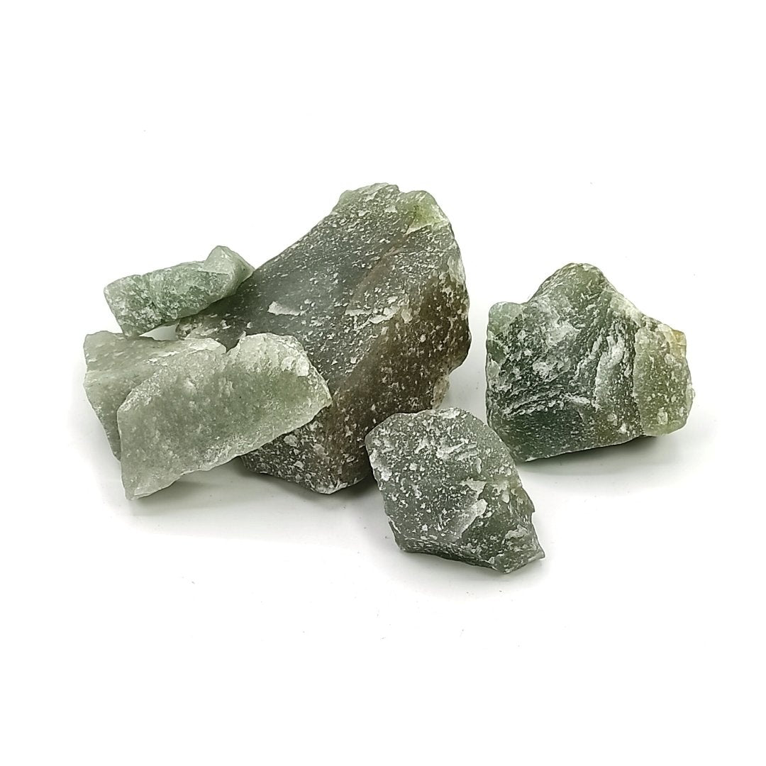 natural green aventurine stone rock raw chunks