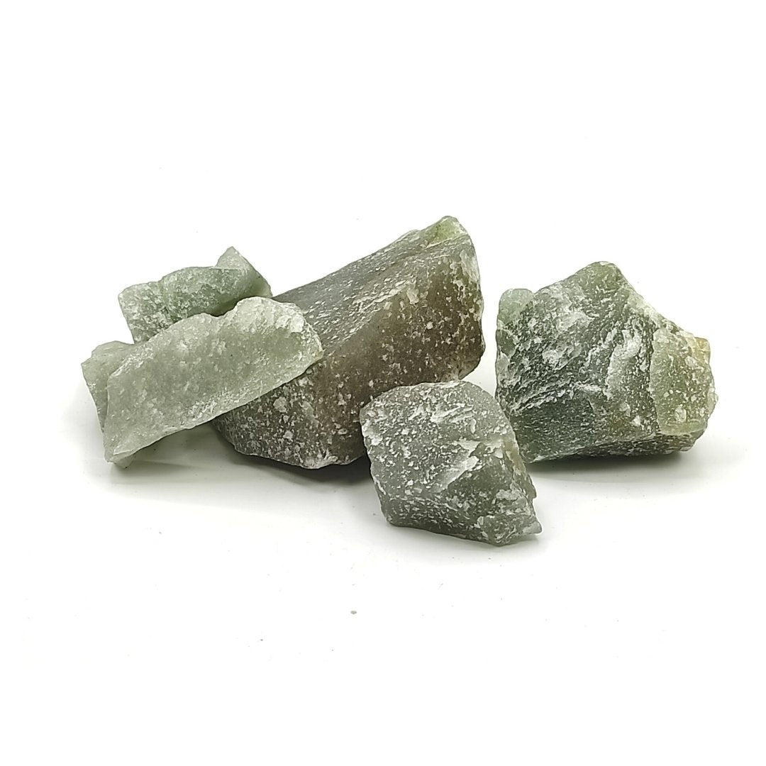 green aventurine raw stone chunks rock