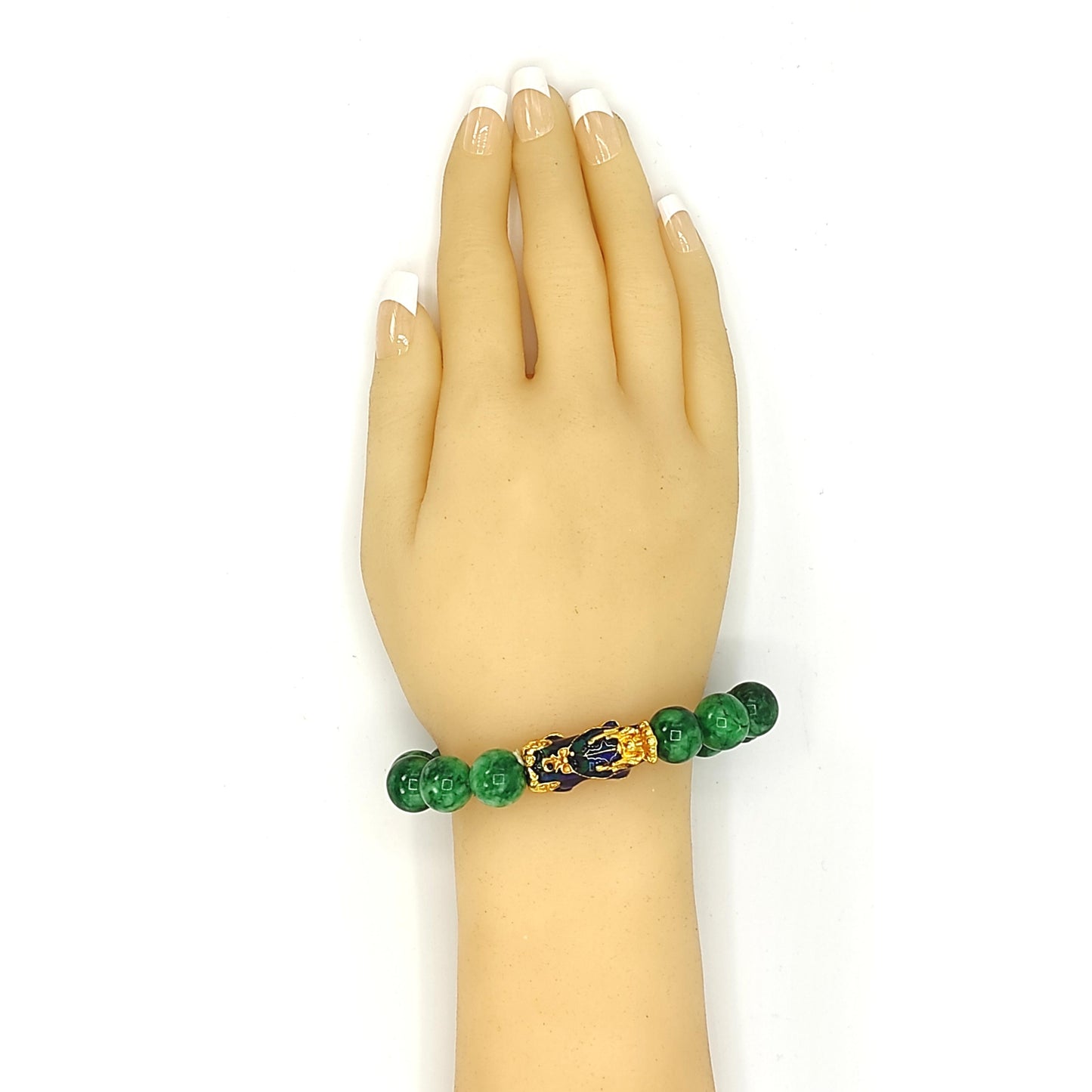 green jade pi yao bracelet crystal reiki healing