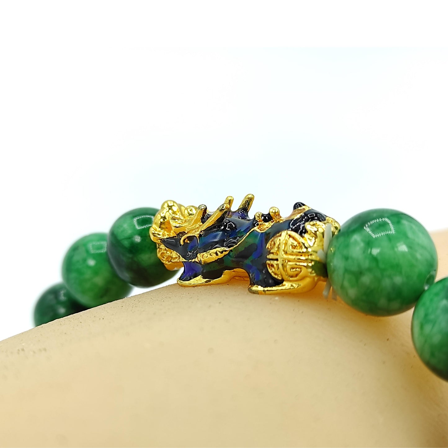green jade pi yao bracelet healing reiki crystal