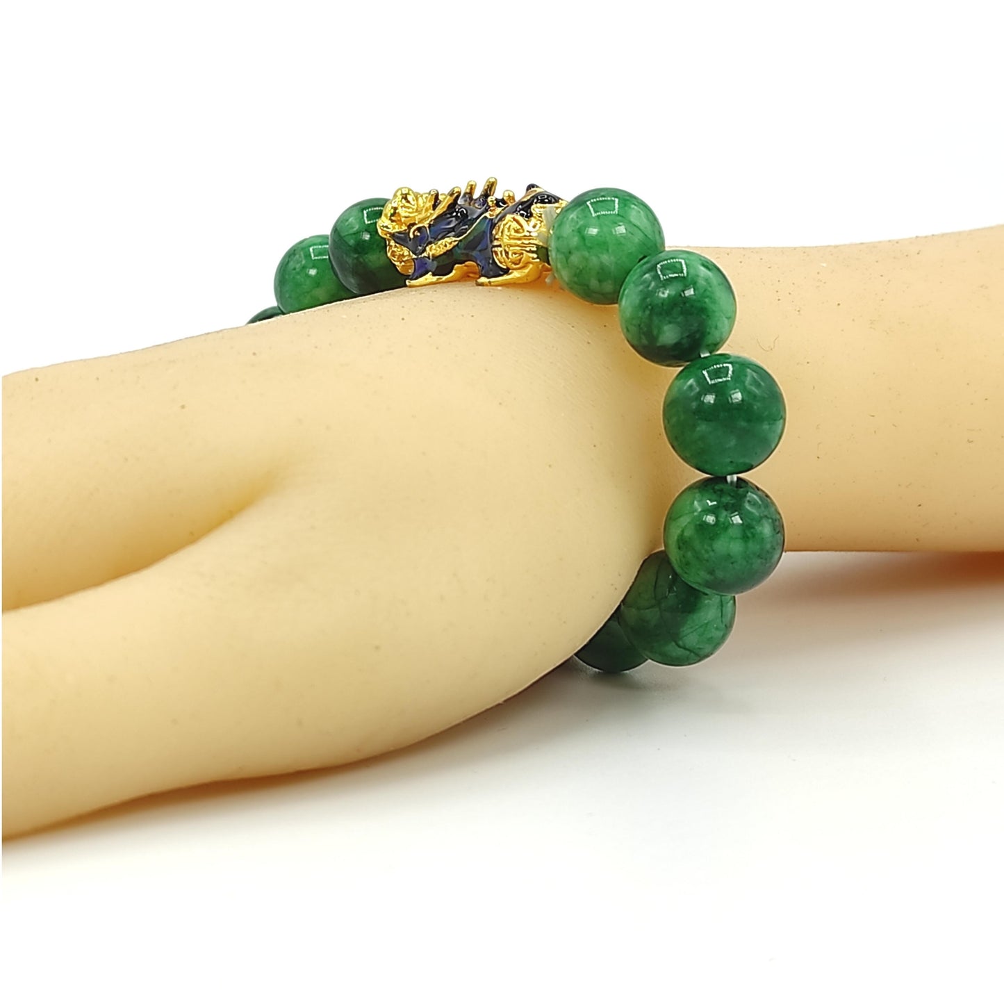 green jade pi yao bracelet reiki healing stone