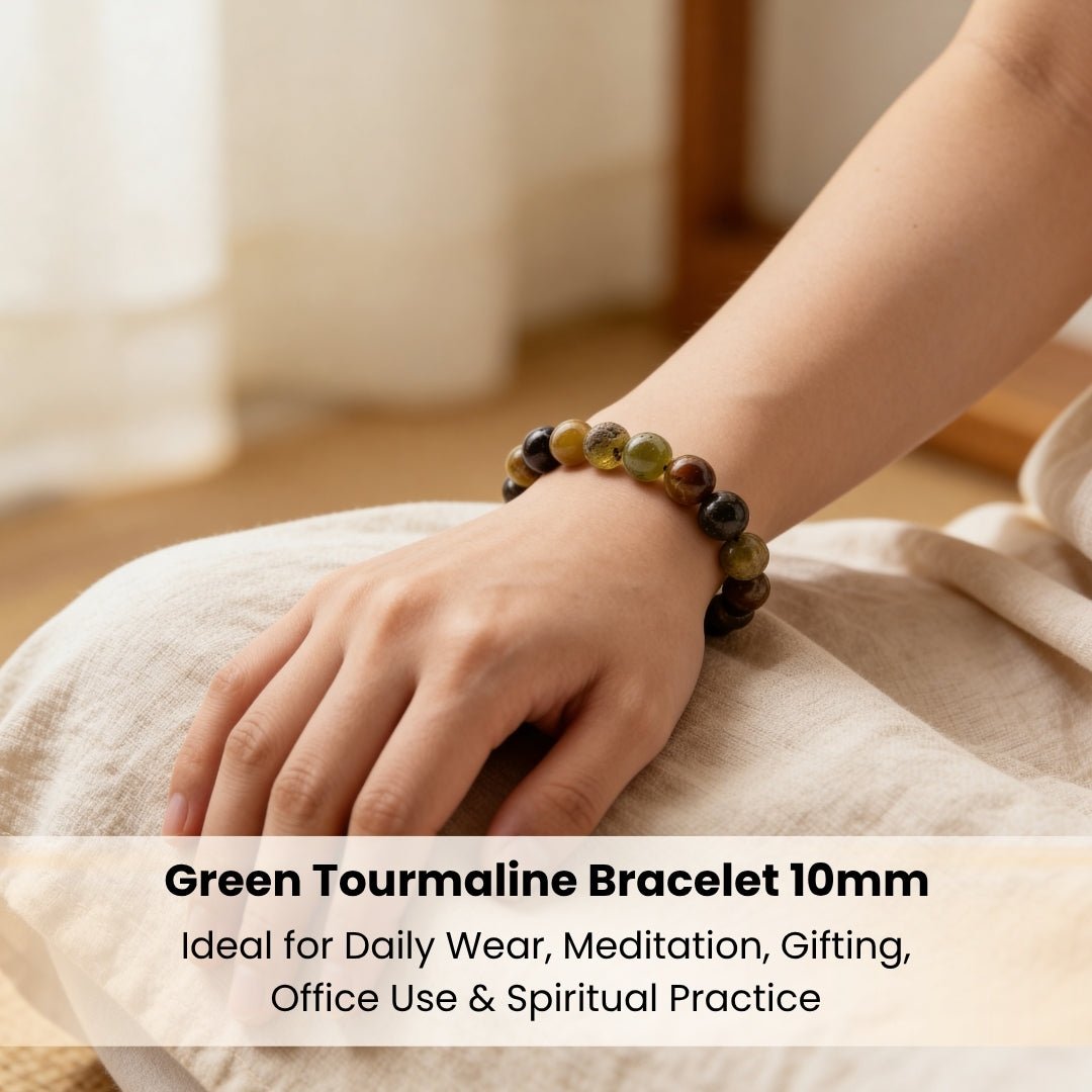 Green Tourmaline Bracelet - plusvalueindia