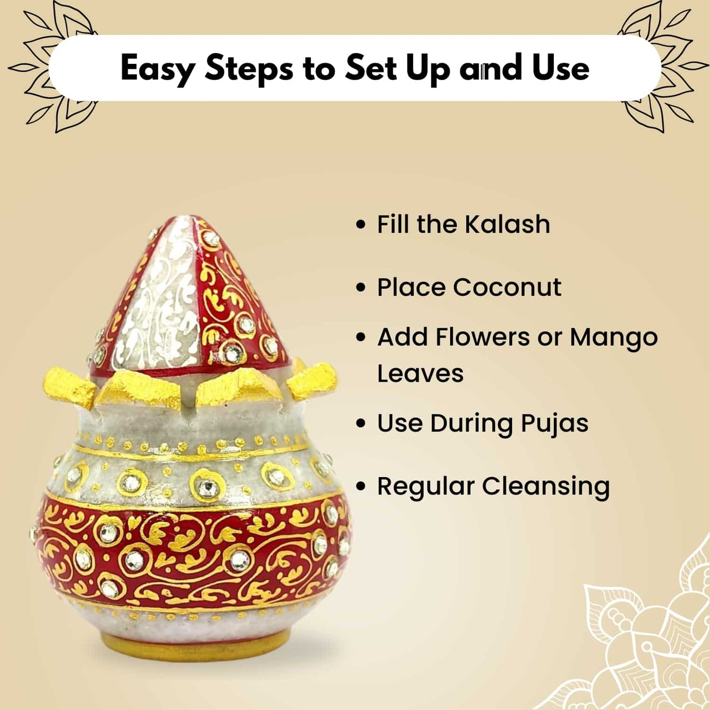 how to use marble kalash
