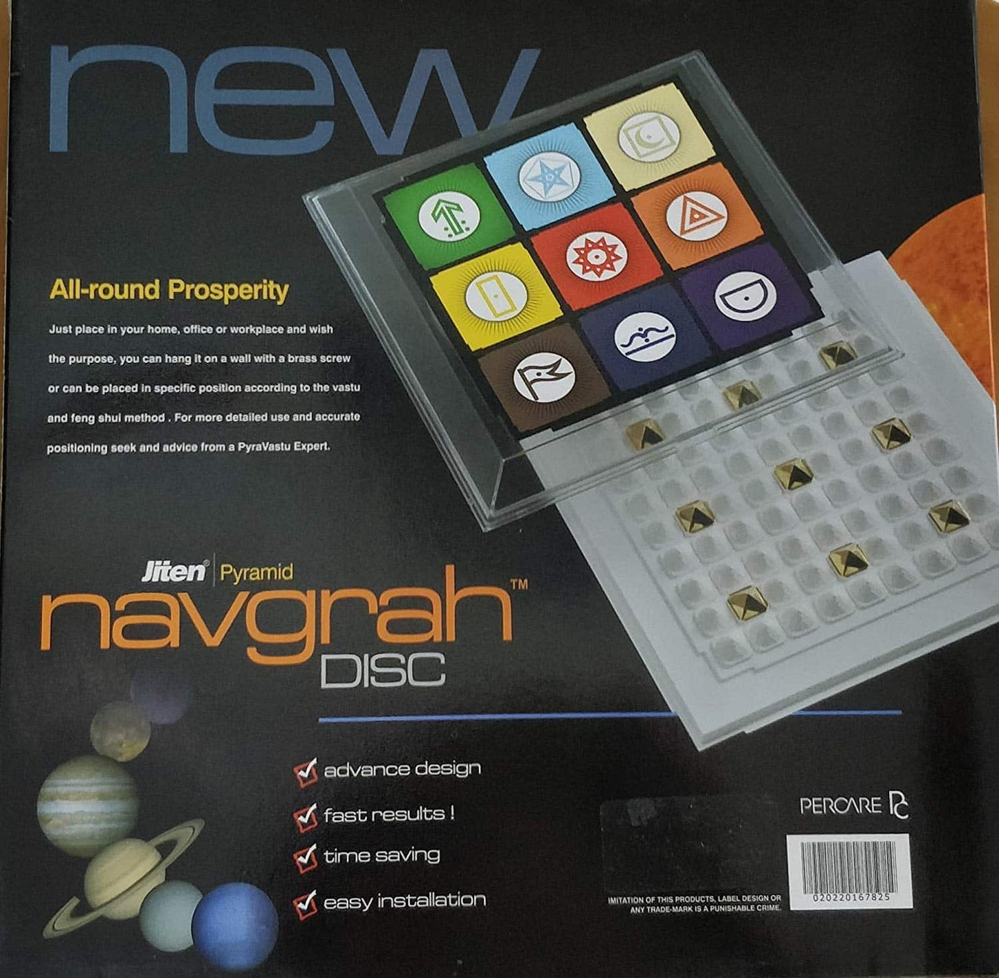 Buy Jiten NavGrah disc Pyramid For Vastu Online in India