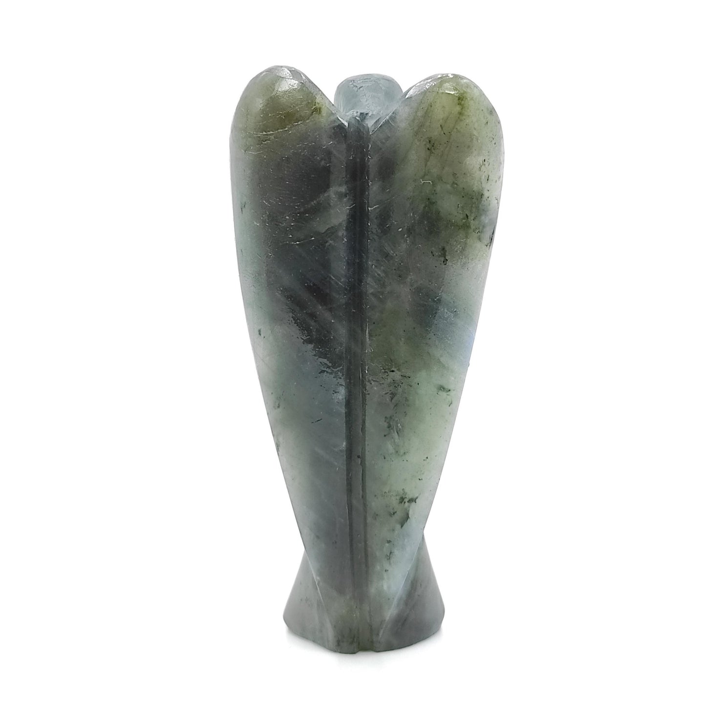 Natural Rare Labradorite Angel Guardian for Personal Strength & Kitchen Vastu Correction - plusvalueindia