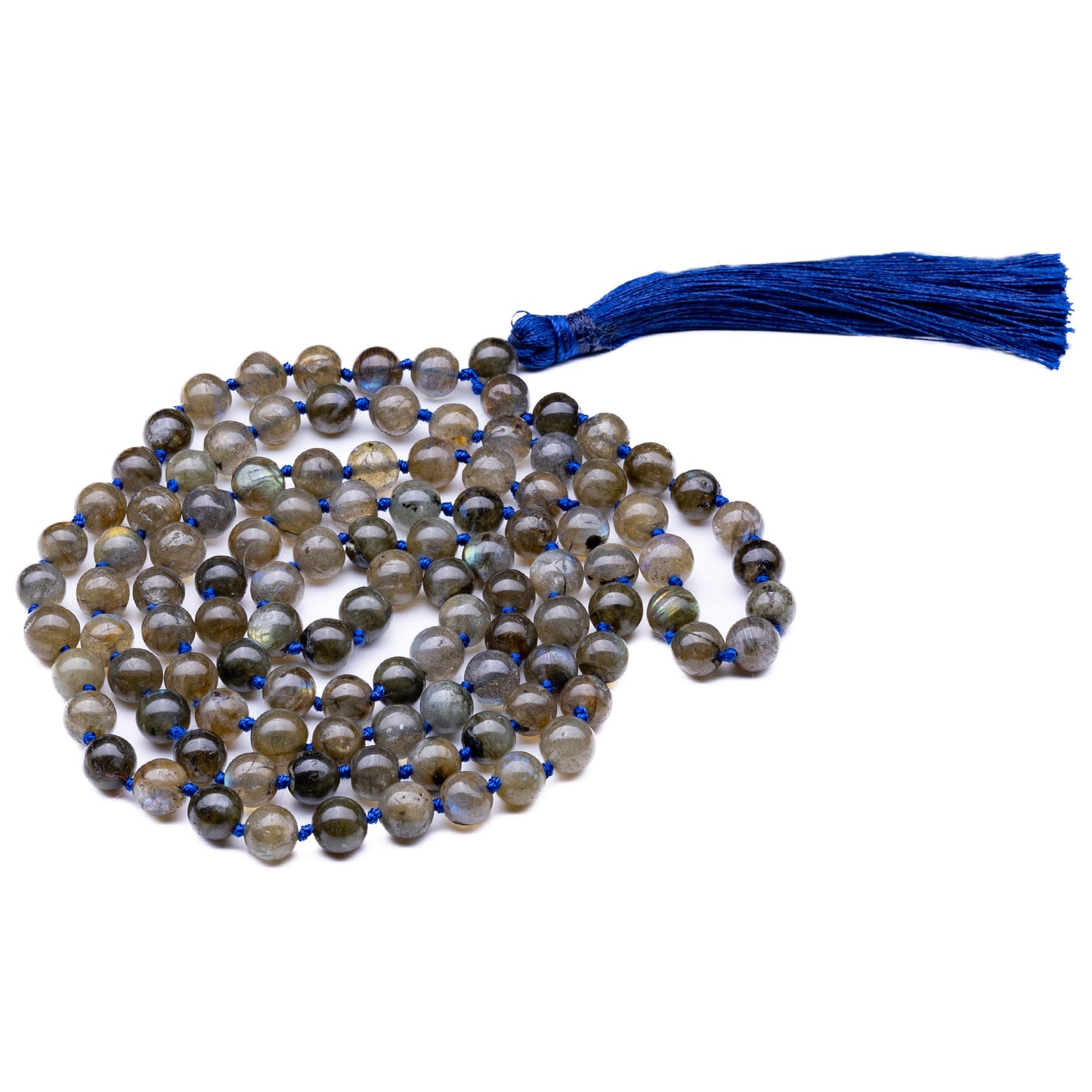 labradorite necklace mala 8mm