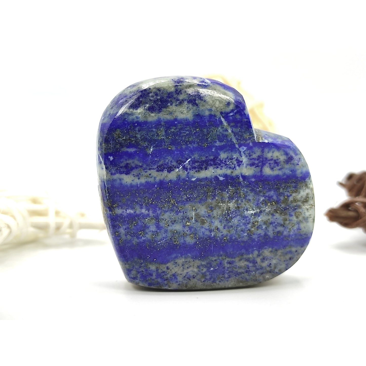 lapis lazuli stone heart reiki healing crystal