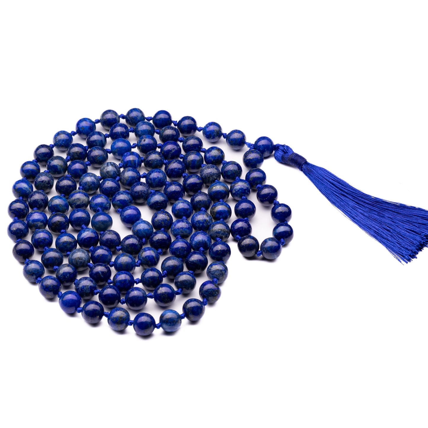 lapis lazuli necklace mala 10mm