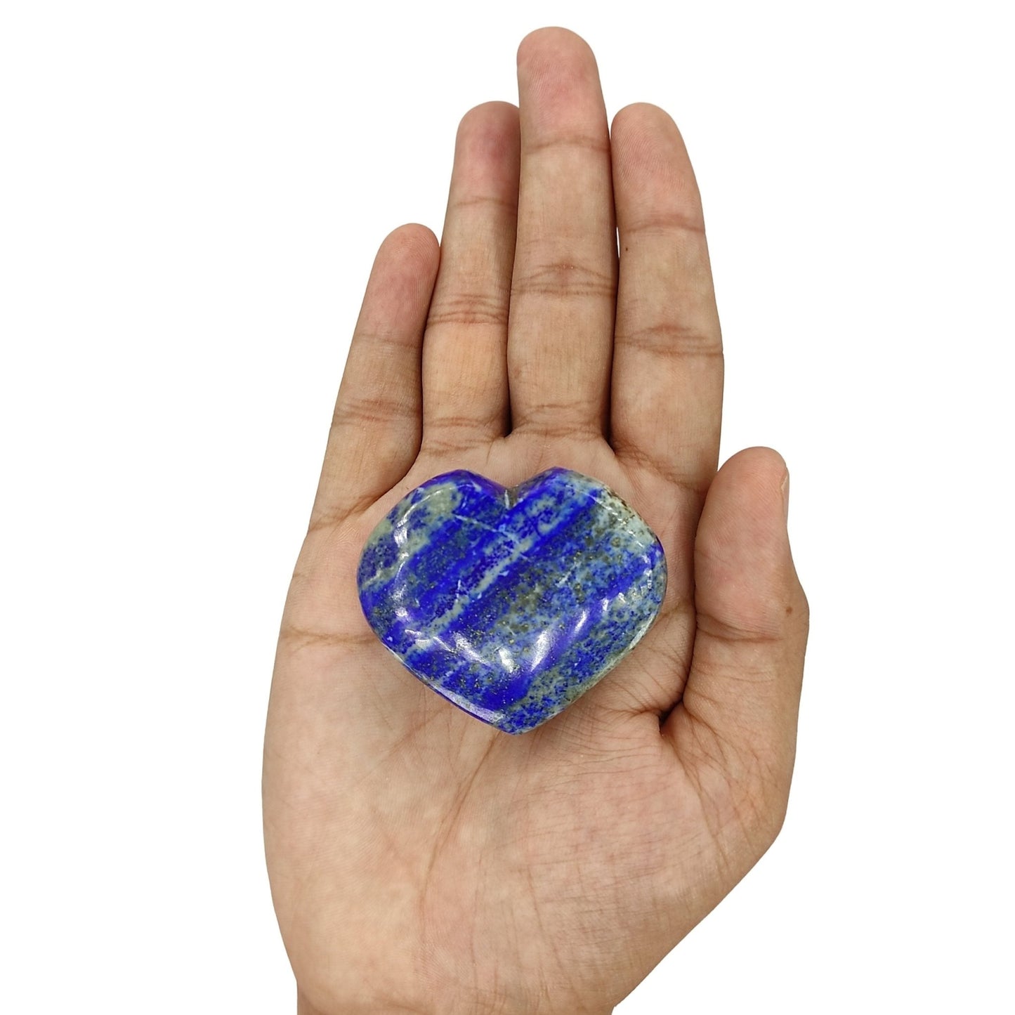 Lapiz Lapis Lazuli Hearts Stone For Purify Your Mind - Vastu Fengshui Reiki Healing Crystal - plusvalueindia