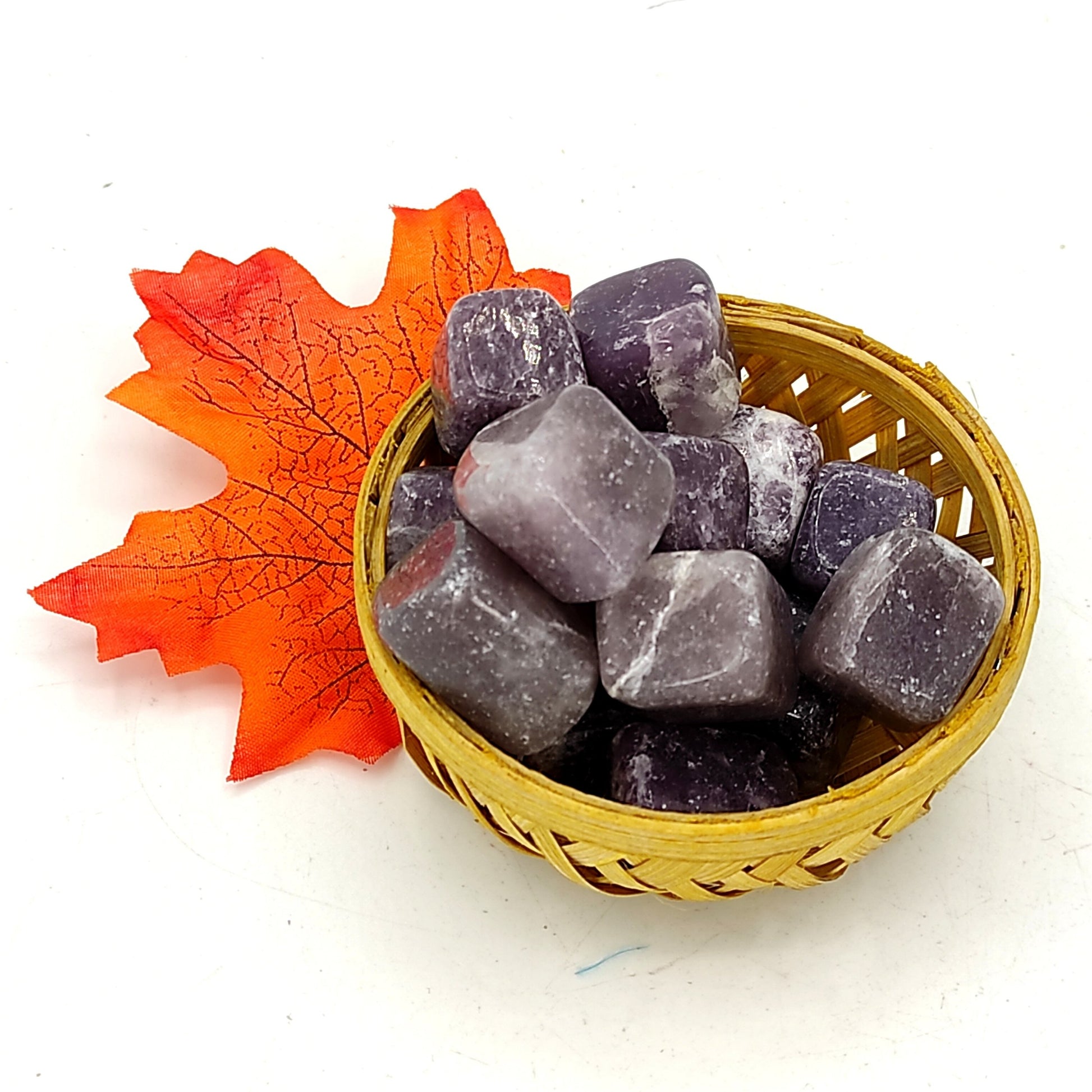 lepidolite tumble stone pebble 200grams