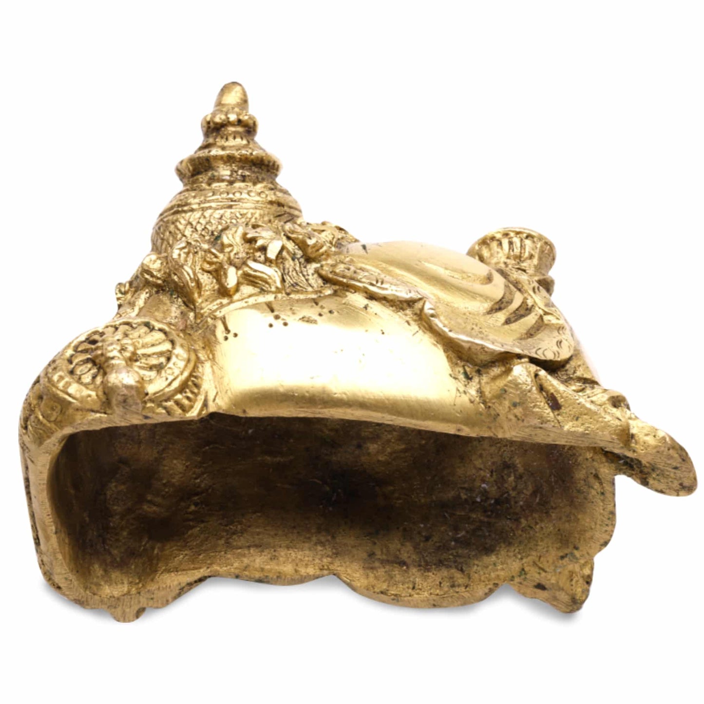 Lord Kuber Brass Statue – Hindu God of Wealth and Prosperity – Ideal for Home, Office, Tijori, and Locker (Size 5 x 3 inches) - plusvalueindia