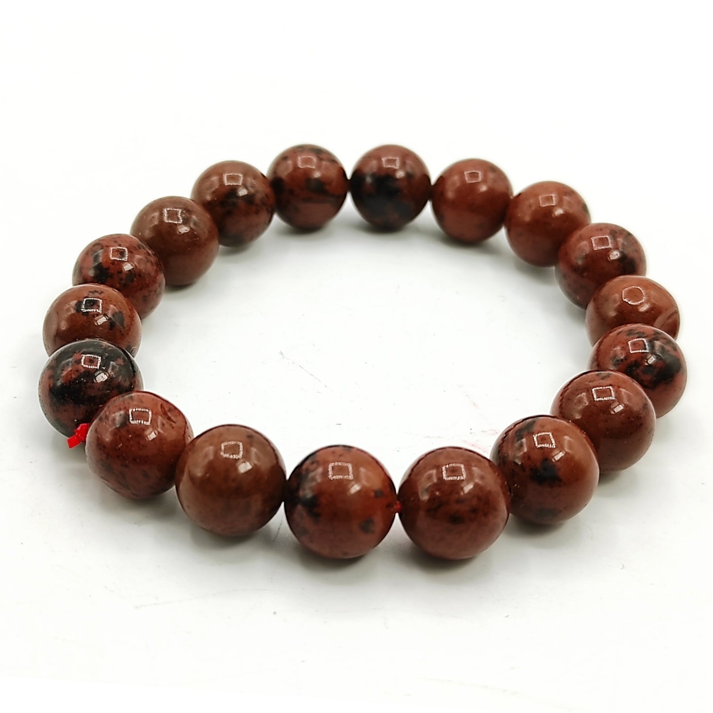 mahogany obsidian stones bracelet 10mm beads healing reiki crystal