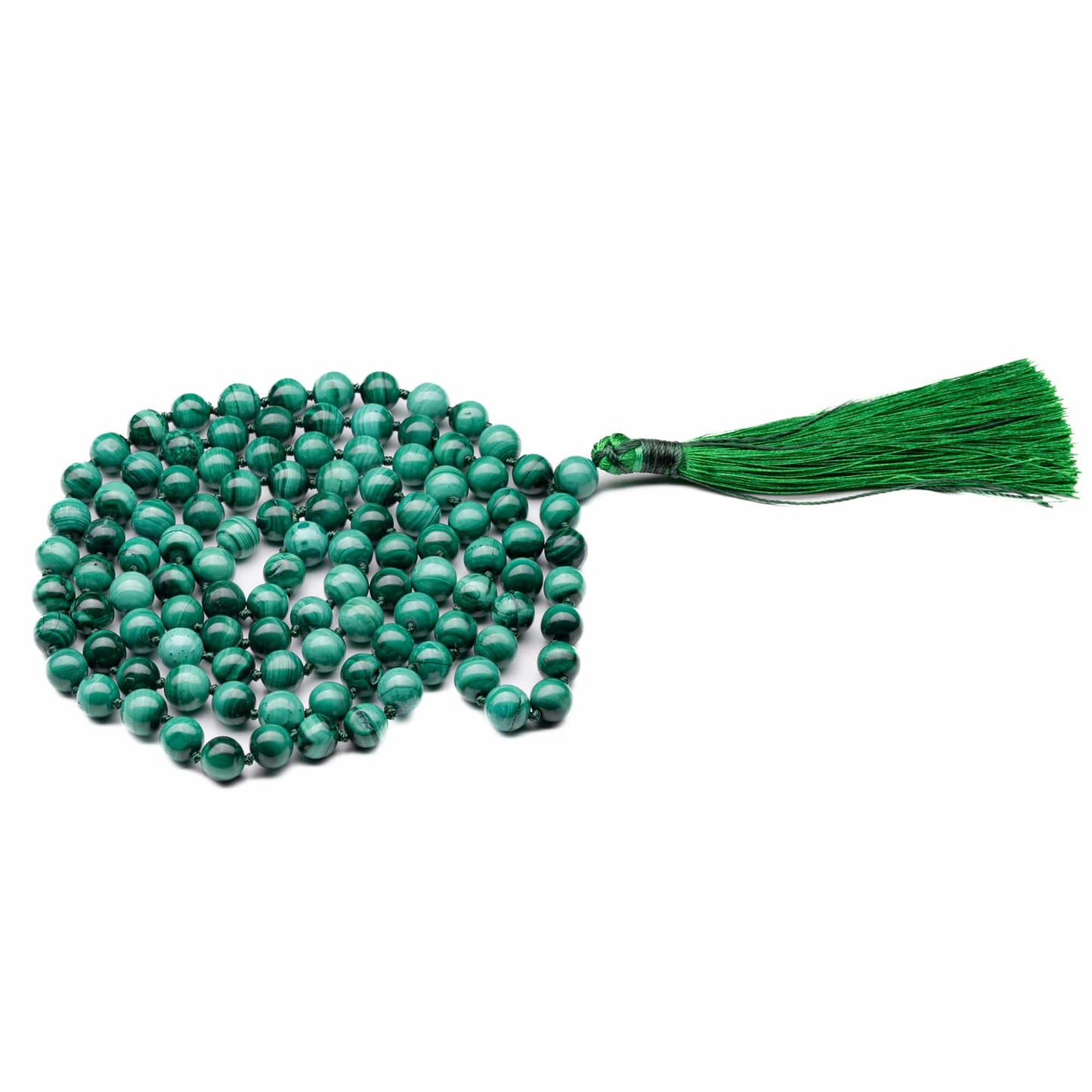 malachite necklace mala 8mm