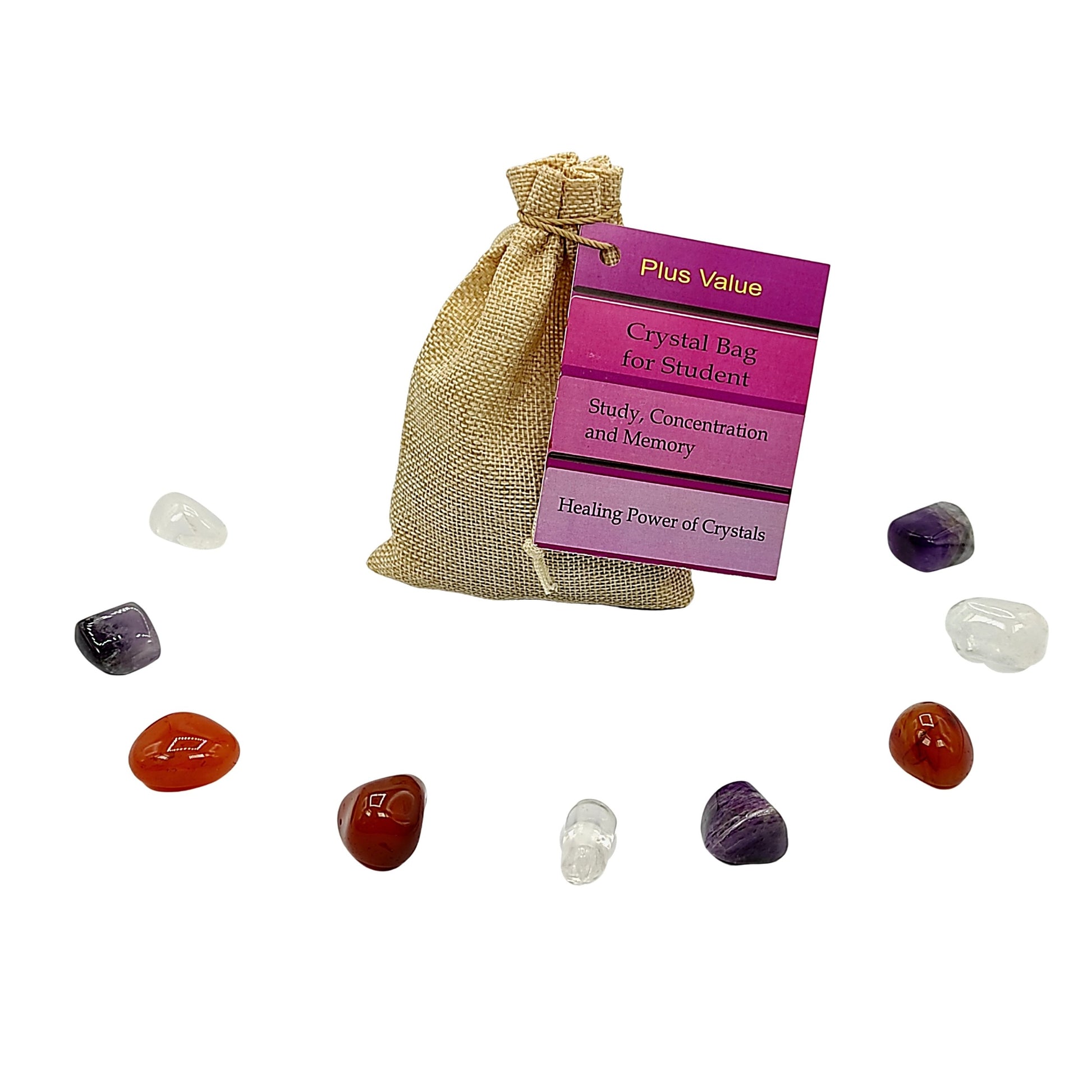 memory crystal stone bag for students