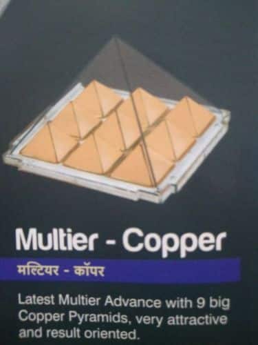 Jiten Multier Copper Pyramid For Vastu