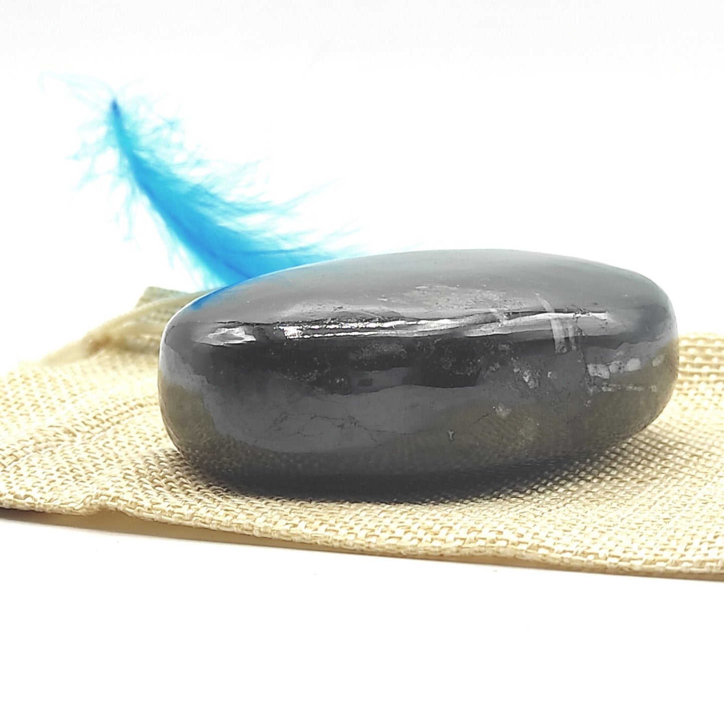 Natural Black Tourmaline Stone Soap - plusvalueindia