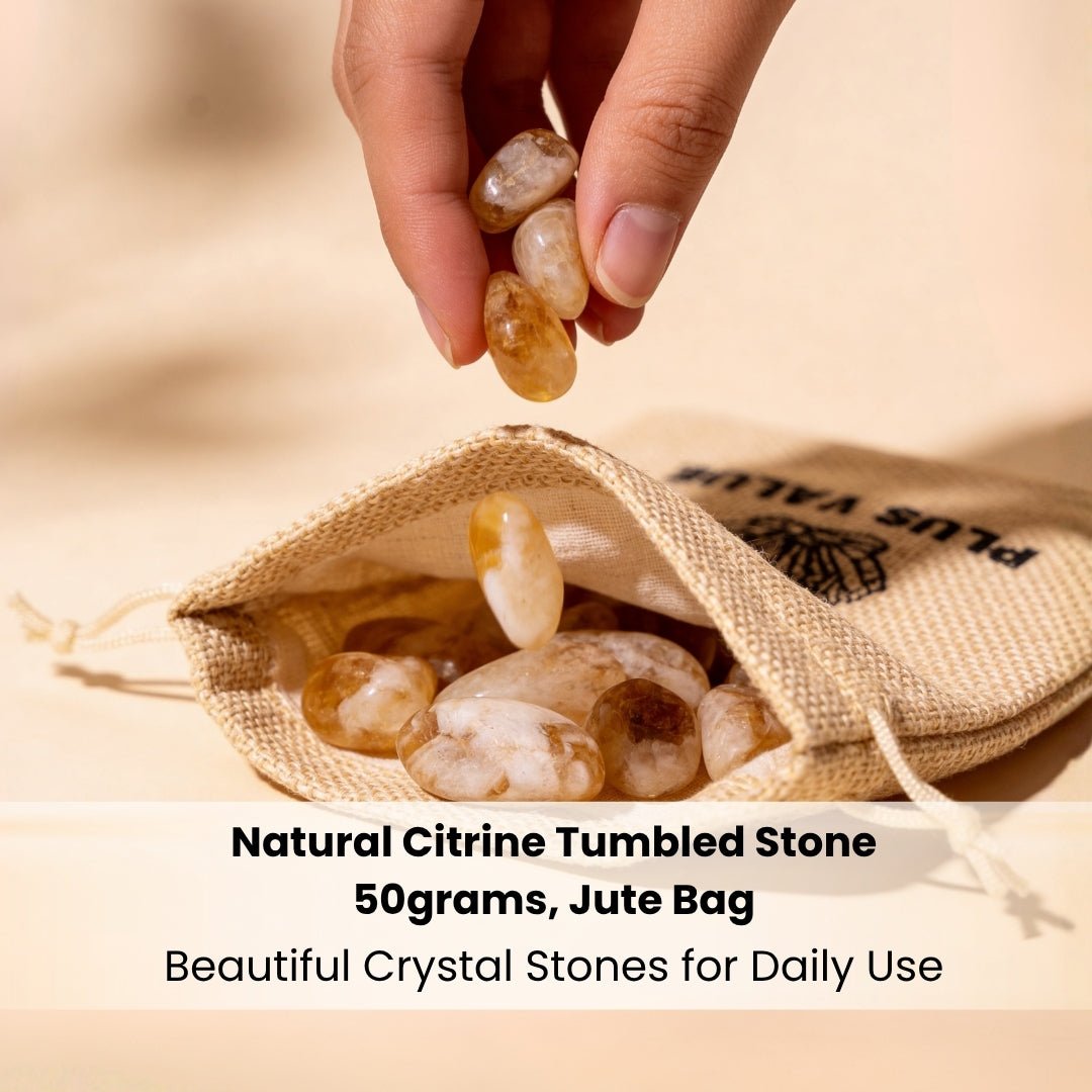 Natural Citrine Tumbled Stone Pebbles, product view 15