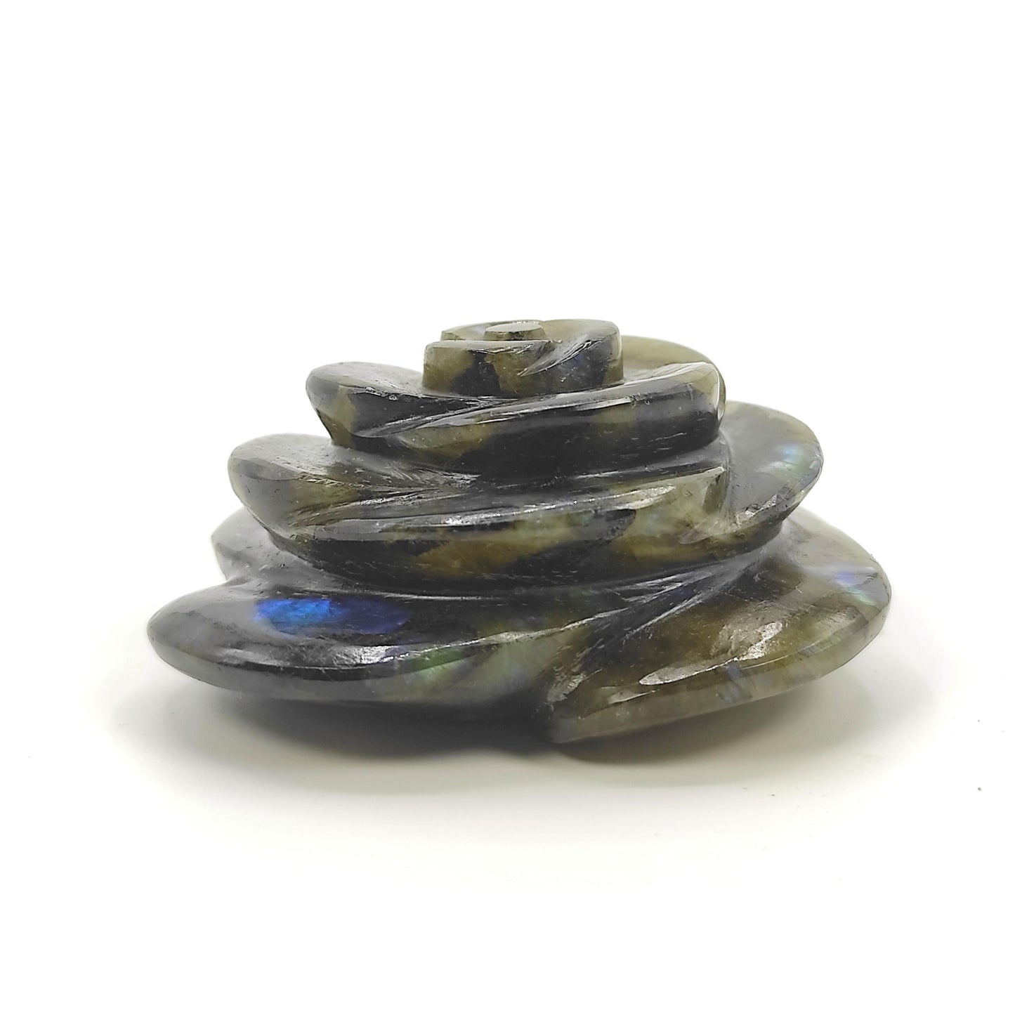 natural labradorite flower stone crystal reiki healing