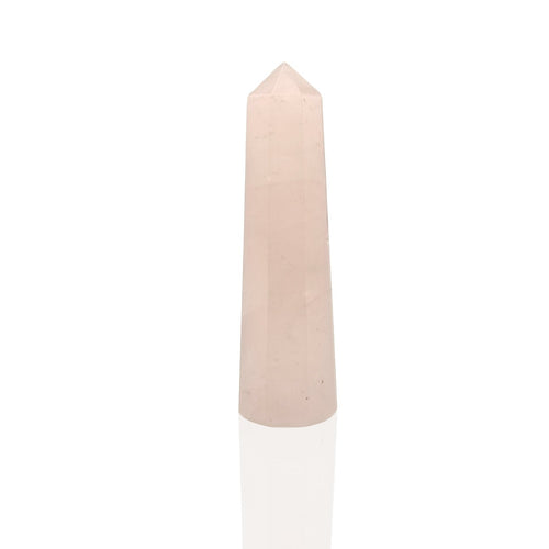 natural pink rose quartz wand stone pencil