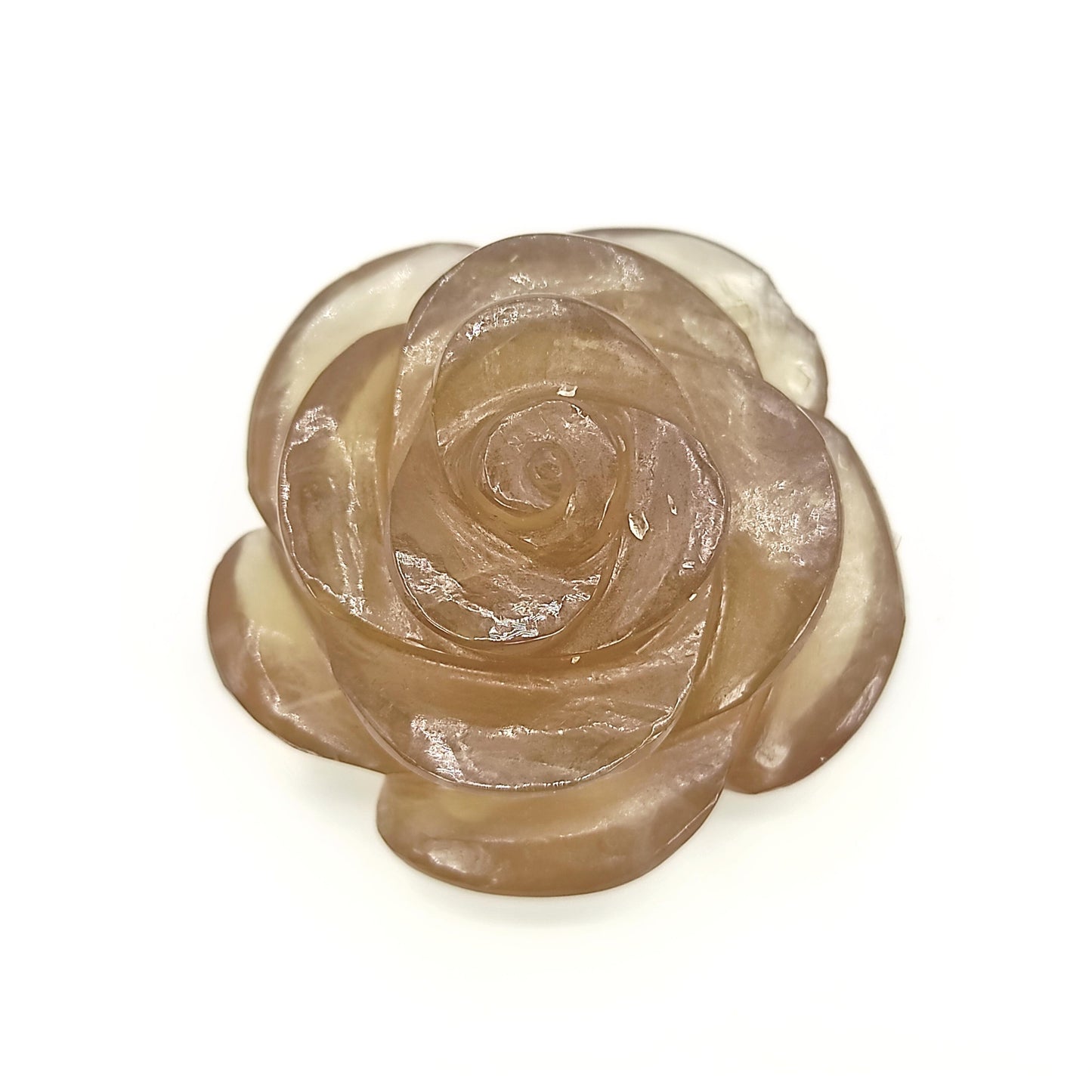 natural smokey smoky quartz flower stone healing crystal reiki
