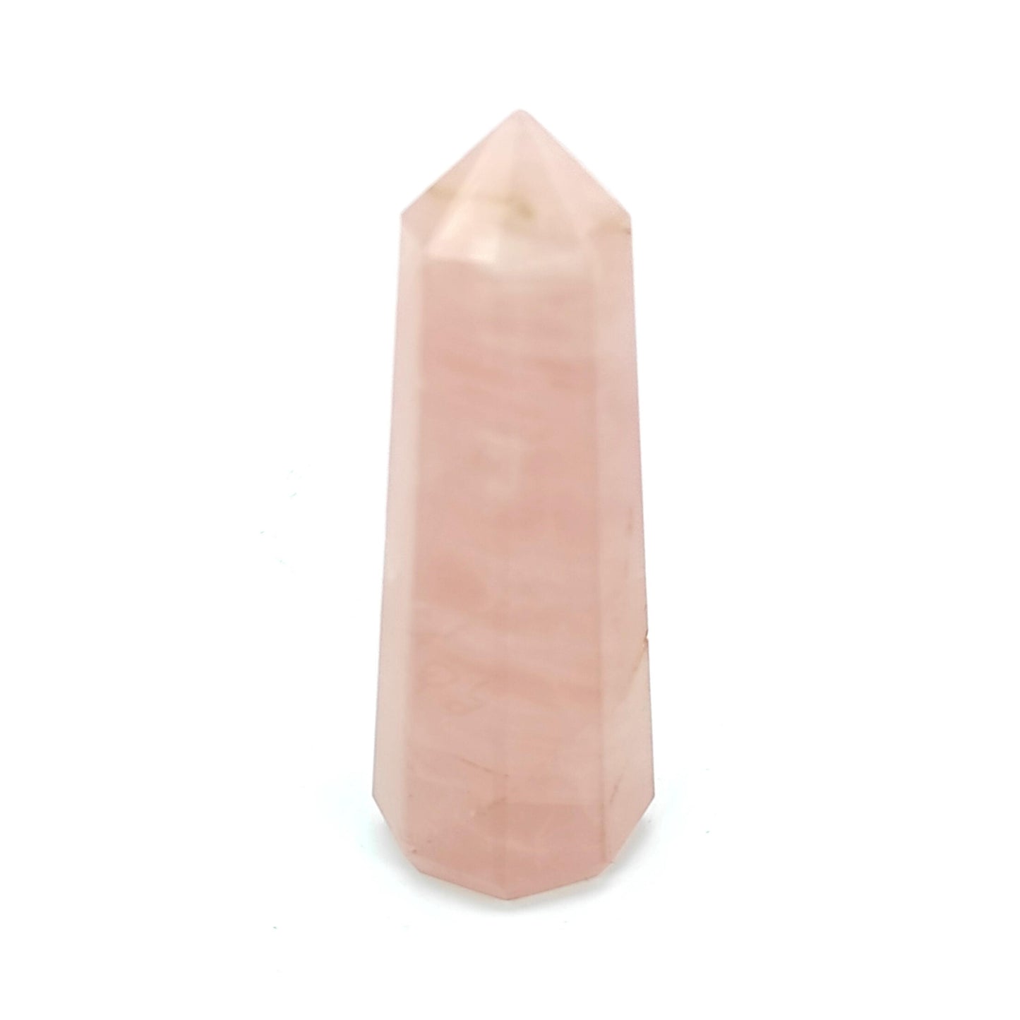 pink rose quartz wand 48grams healing reiki