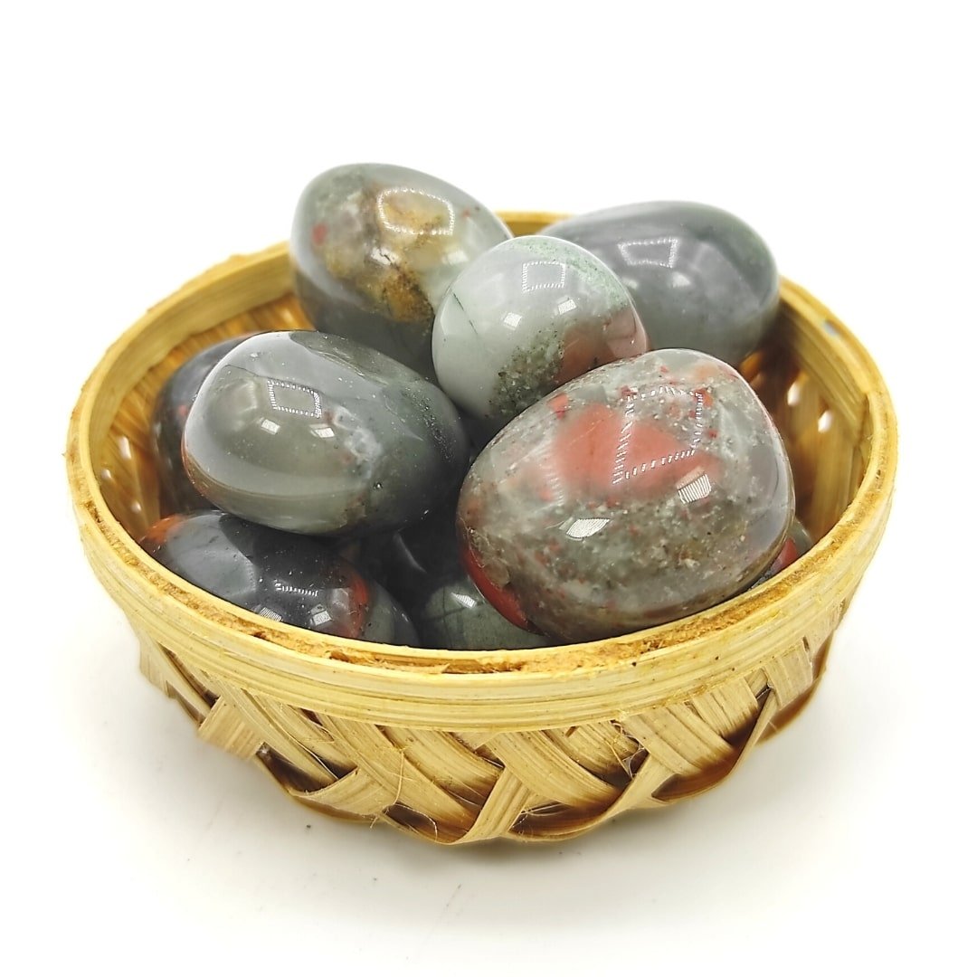 premium blood stone tumble pebble reiki healing