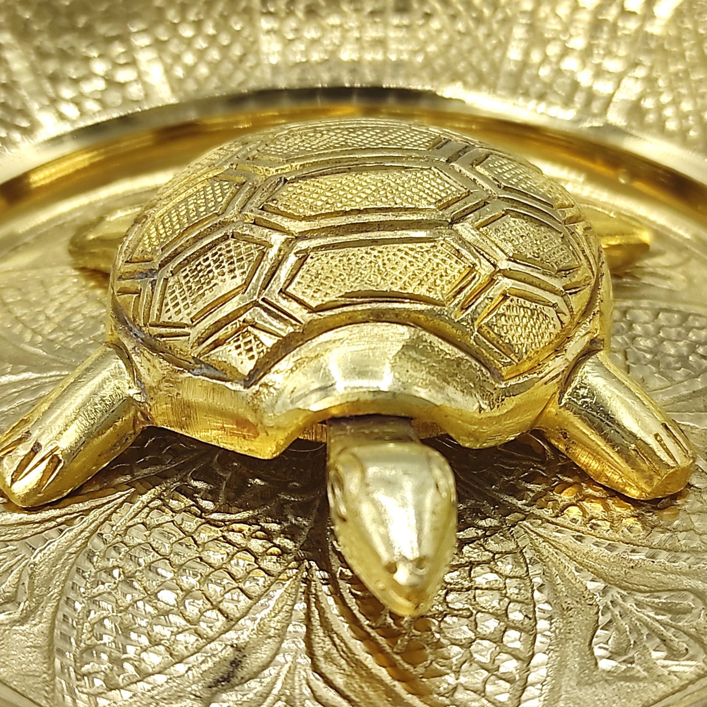 premium brass metal tortoise plate vastu