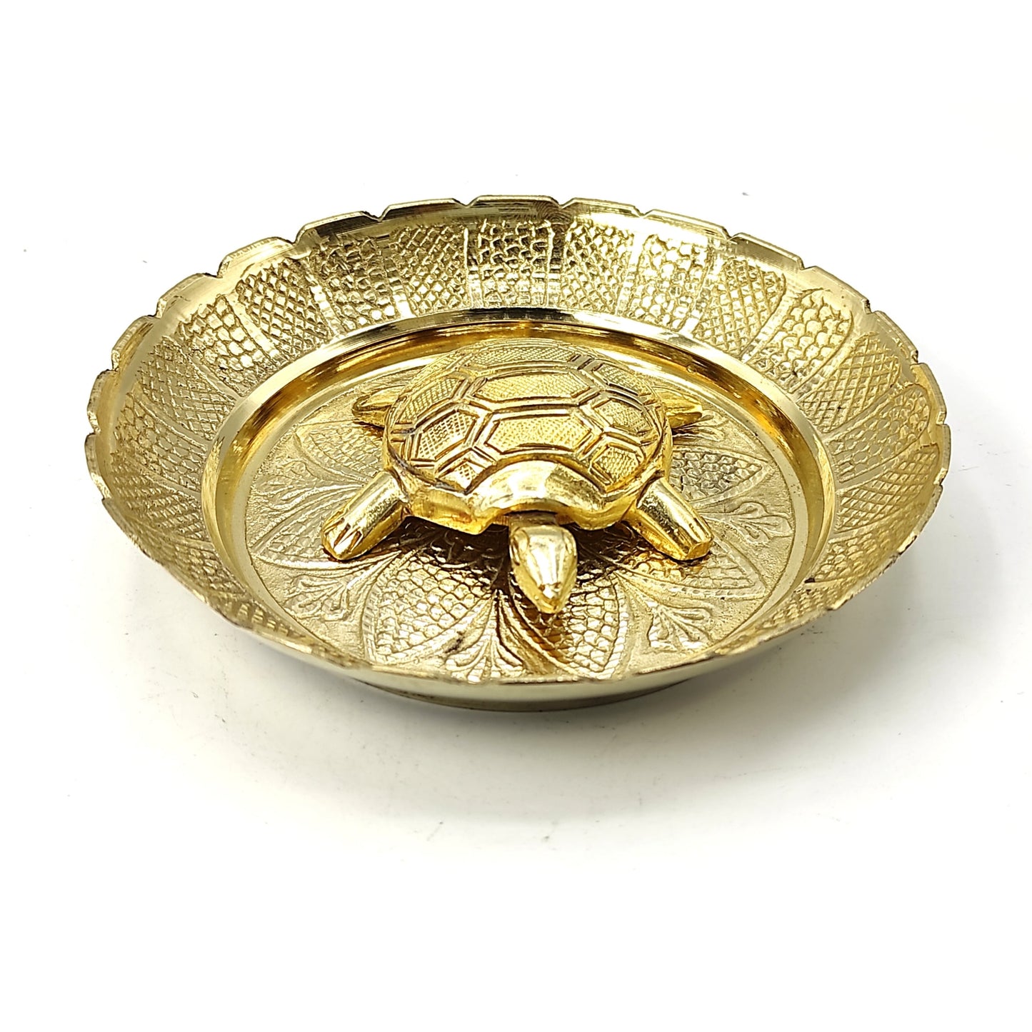 premium brass metal tortoise plate vastu fengshui