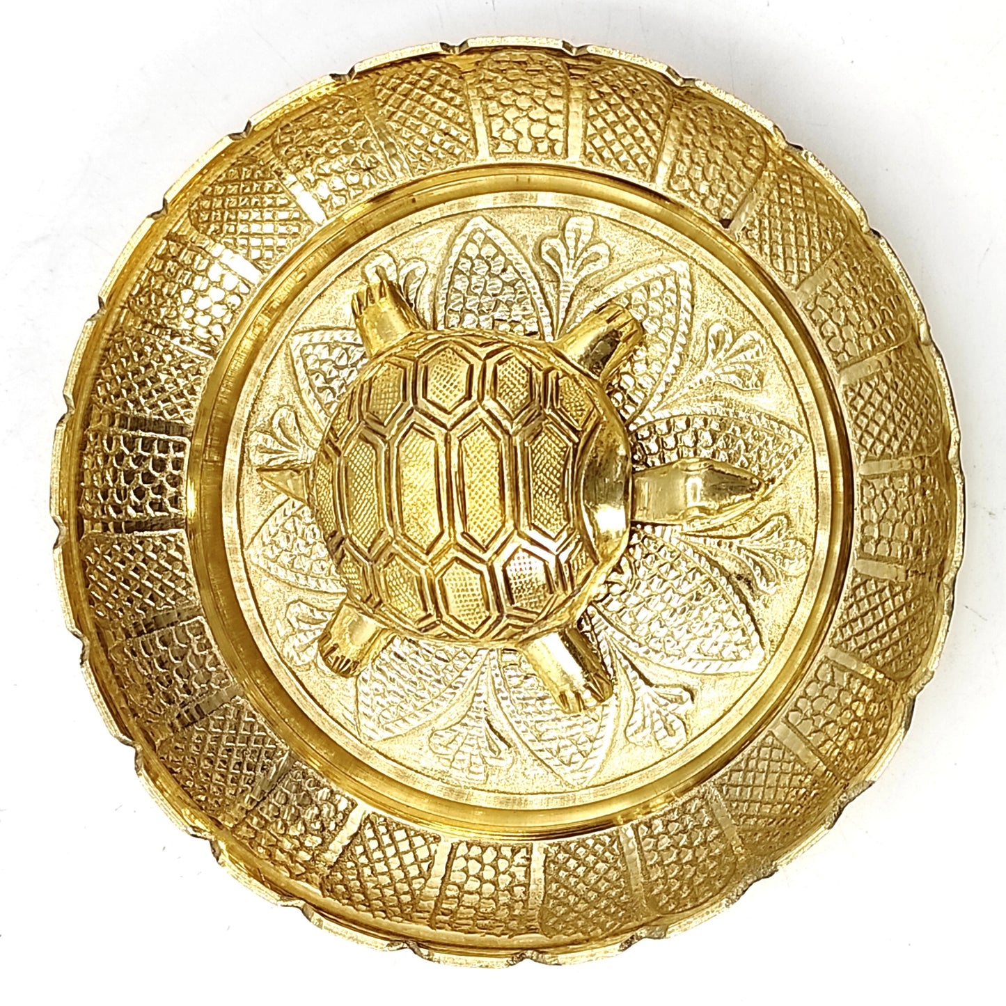 premium brass metal tortoise plate vastu feng shui